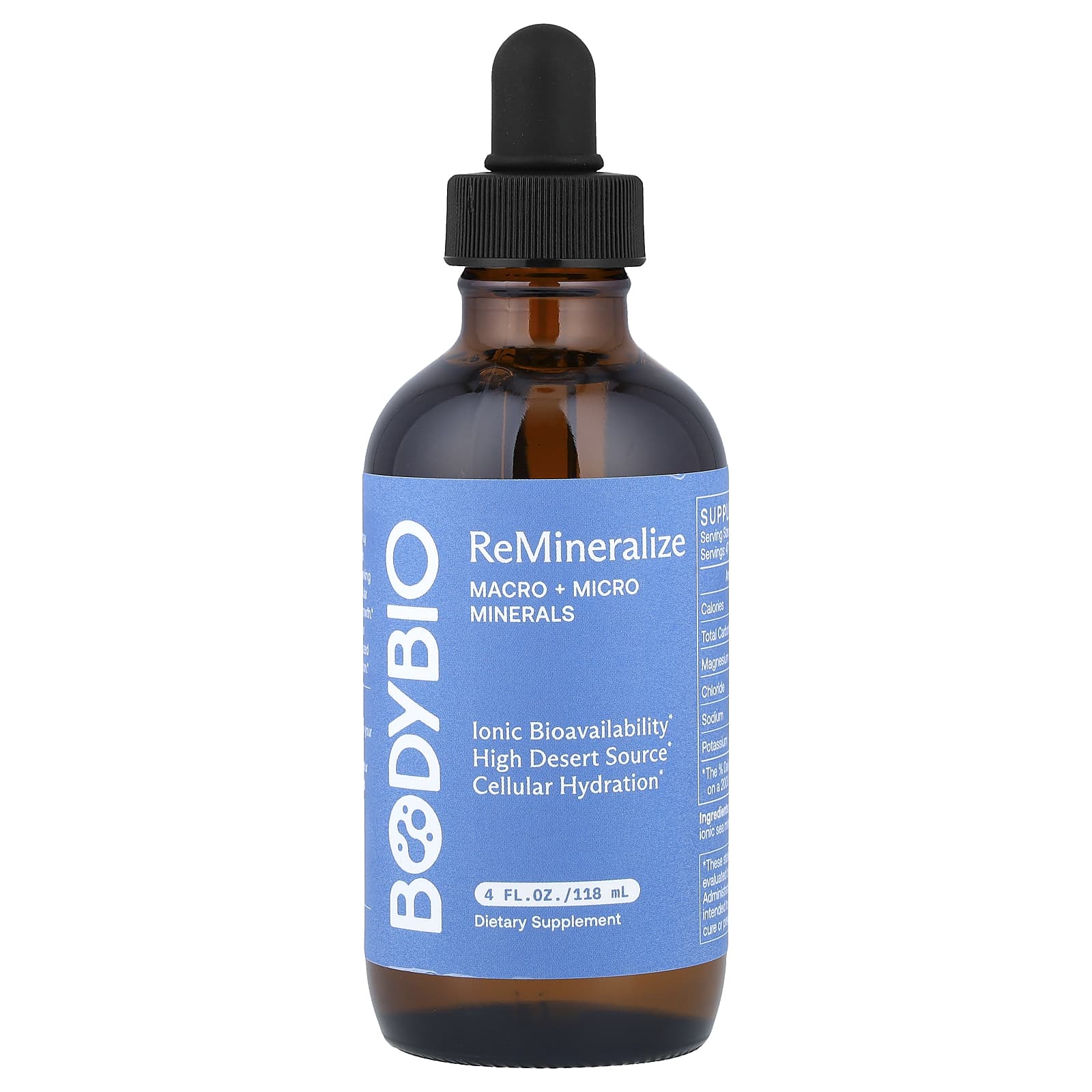BodyBio Remineralize, Macro + Micro Minerals – 118 ml — Tunisie