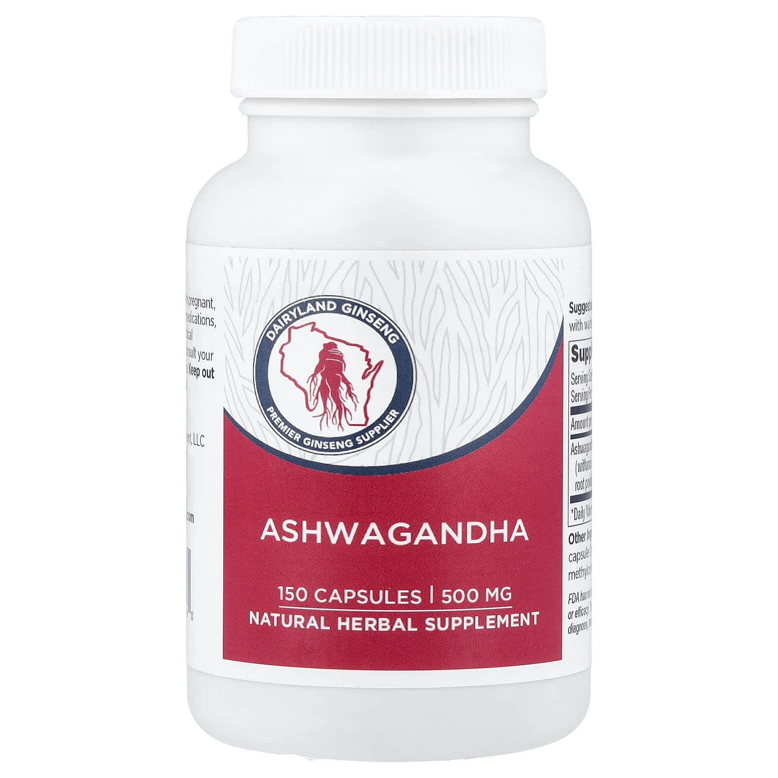 Dairyland Ginseng Ashwagandha – 150 gélules — Tunisie