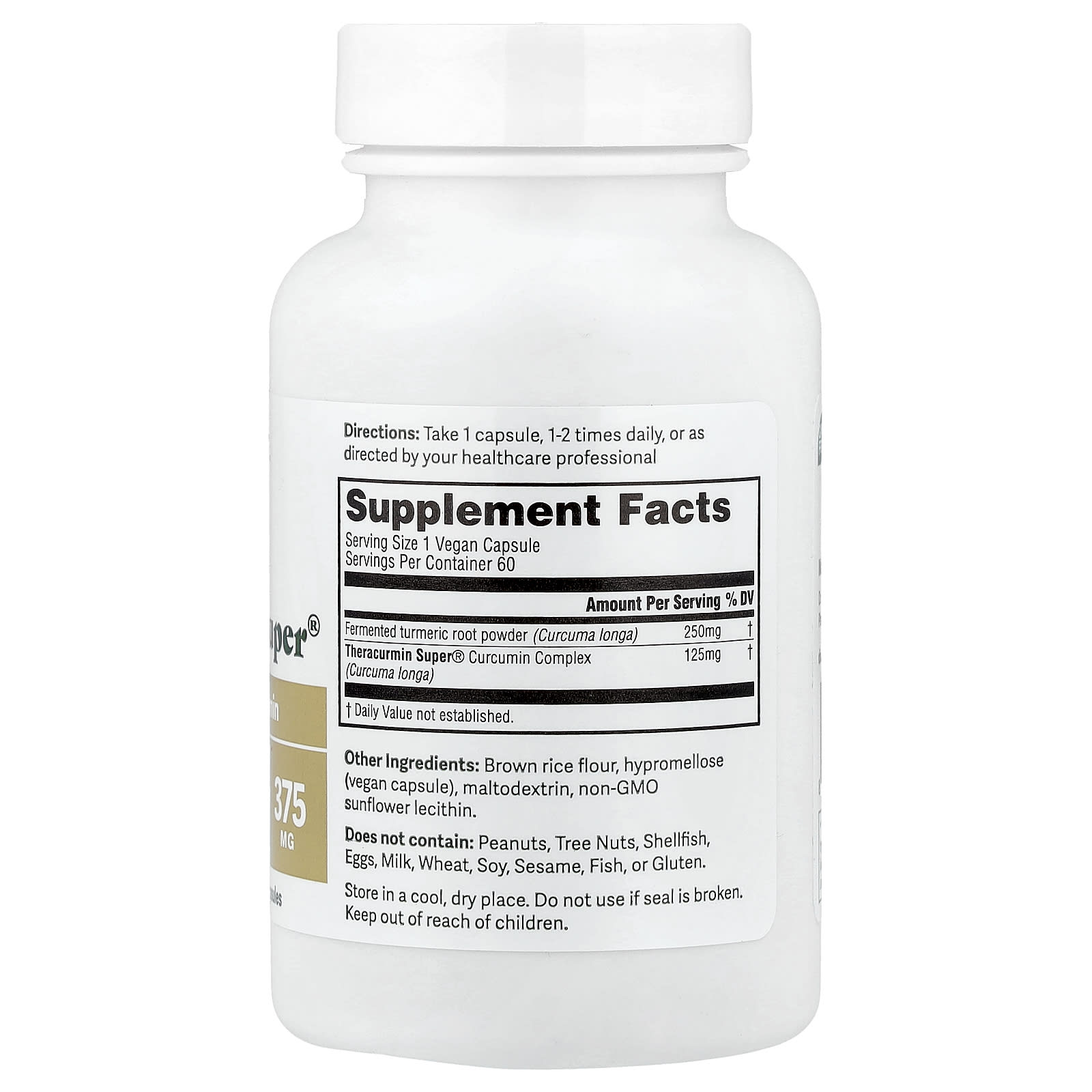 Dr. Murray's Theracurmin Super, Clinical Strength Curcumin – 60 gélules véganes — photo 2 sur 2