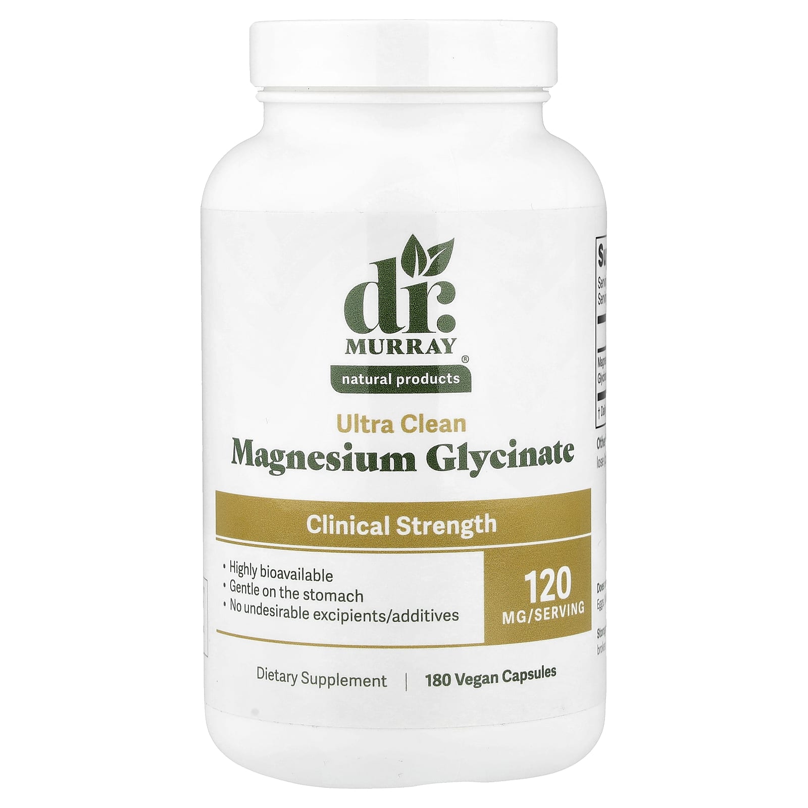 Dr. Murray's Magnesium Glycinate – 180 gélules véganes — Tunisie