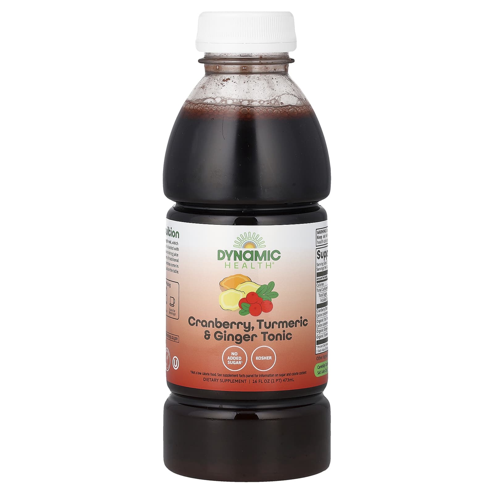 Dynamic Health Cranberry, Turmeric & Ginger Tonic – Cranberry – 473 ml — Tunisie