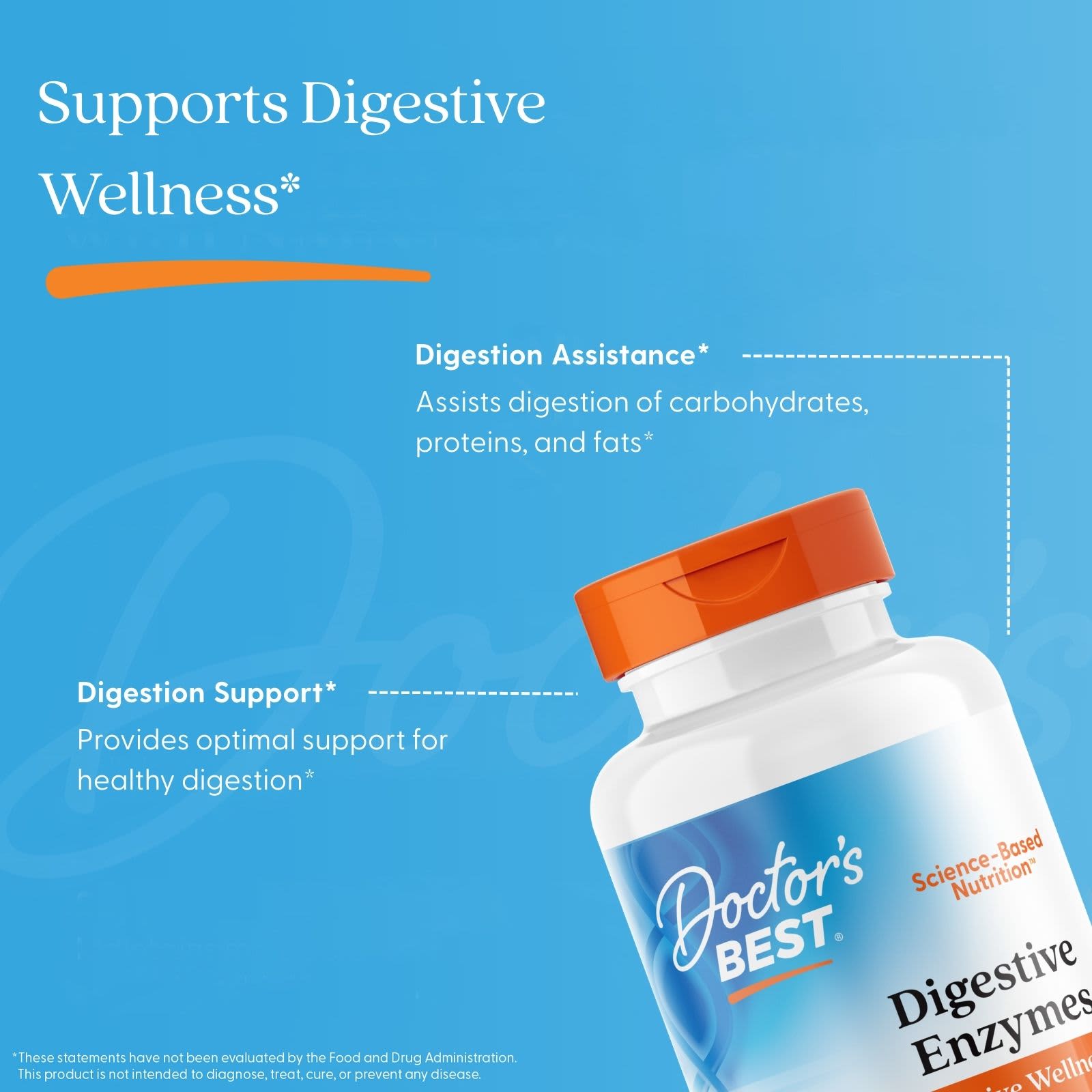 Doctor's Best Digestive Enzymes – 90 gélules végétales — étiquette 3