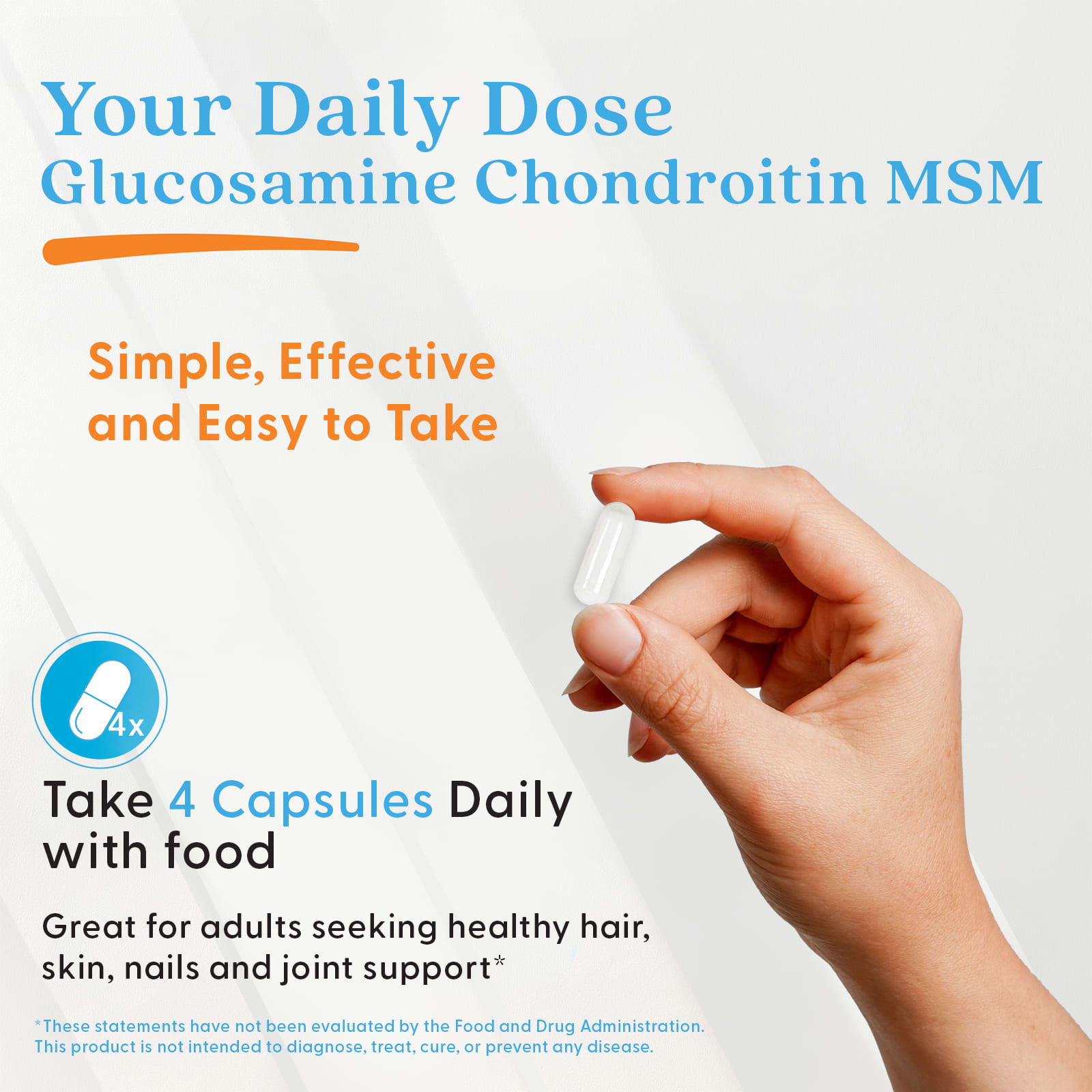 Doctor's Best Glucosamine Chondroitin MSM – 120 gélules végétales — étiquette 5