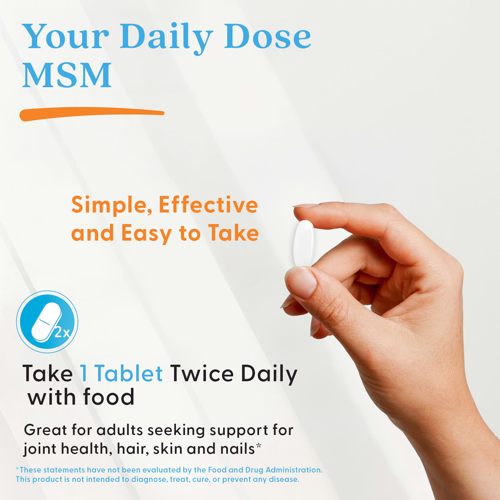 Doctor's Best MSM with OptiMSM – 120 comprimés — étiquette 6