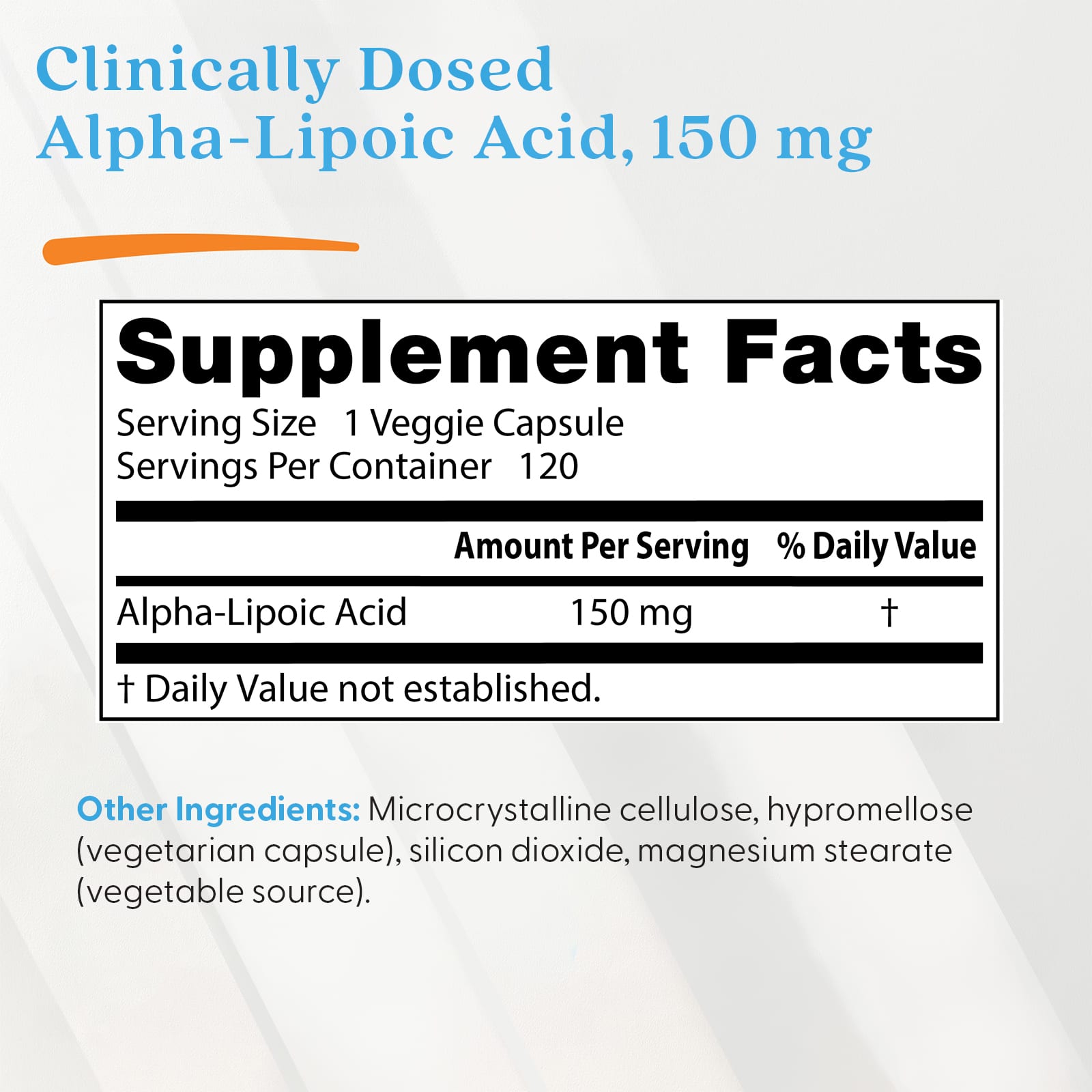 Doctor's Best Alpha-Lipoic Acid 150 – 120 gélules végétales — étiquette 2