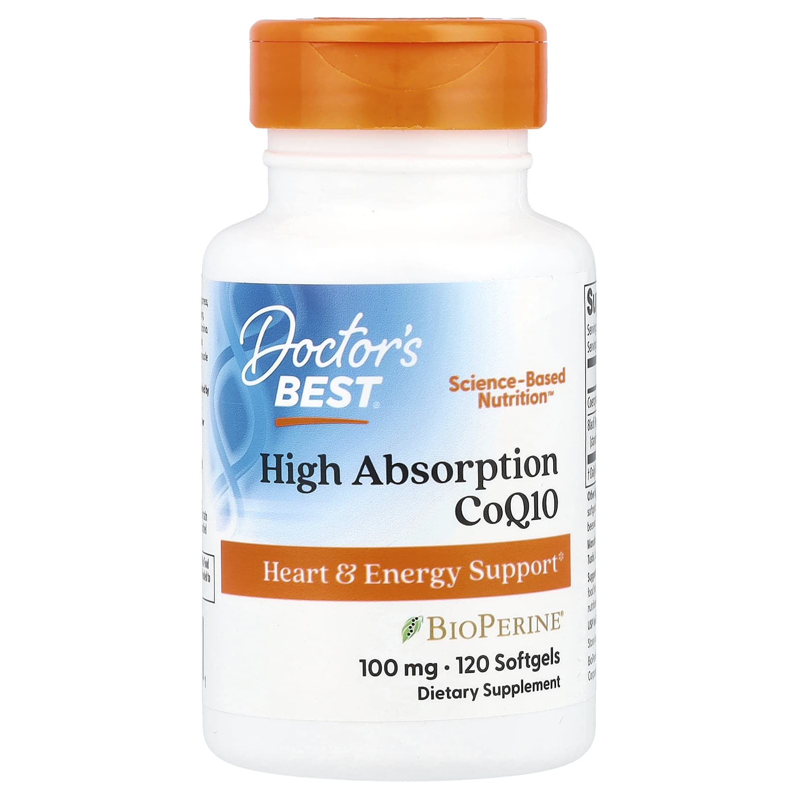 Doctor's Best High Absorption CoQ10 – 120 capsules molles — Tunisie