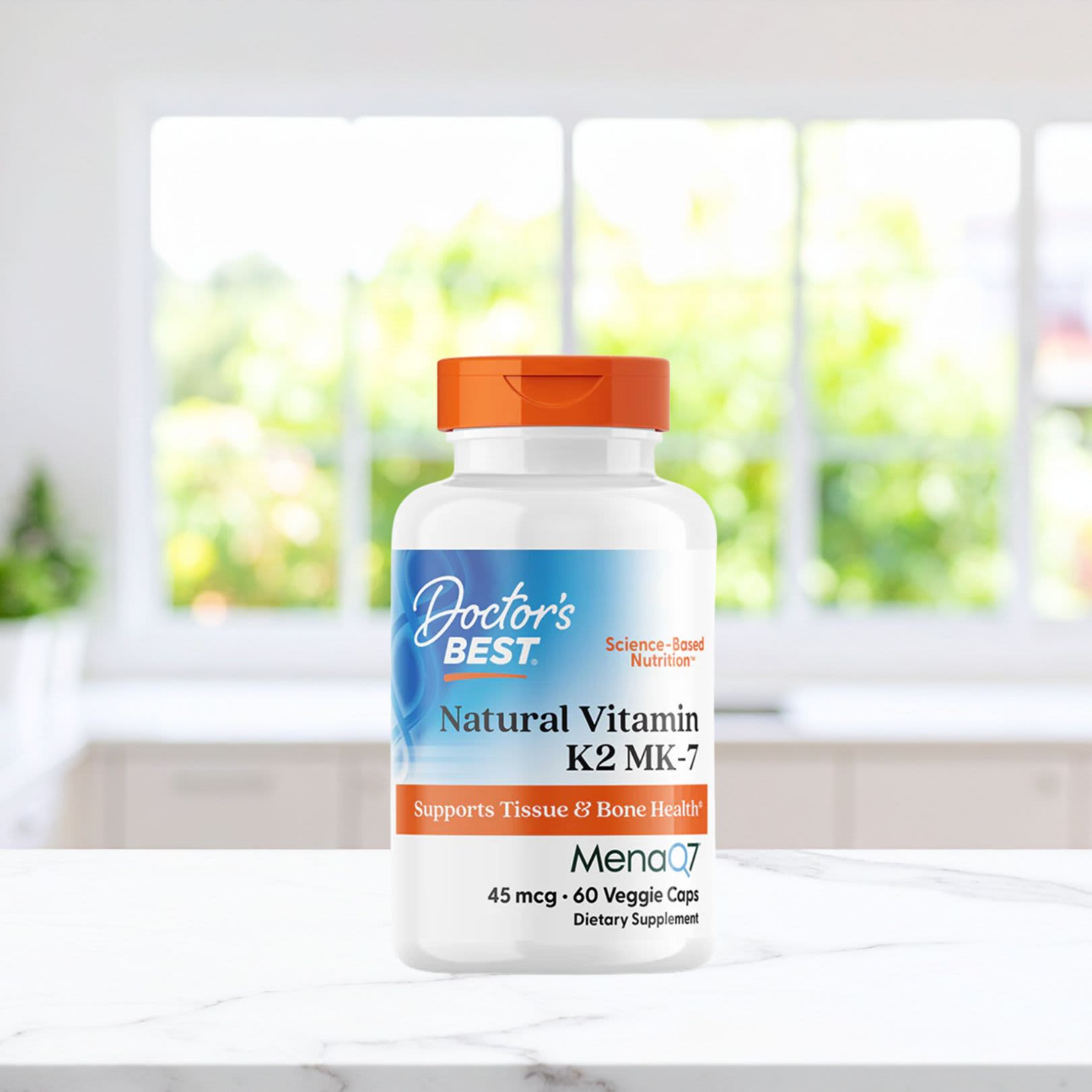 Doctor's Best Natural Vitamin K2 MK-7 – 60 gélules végétales — étiquette 7