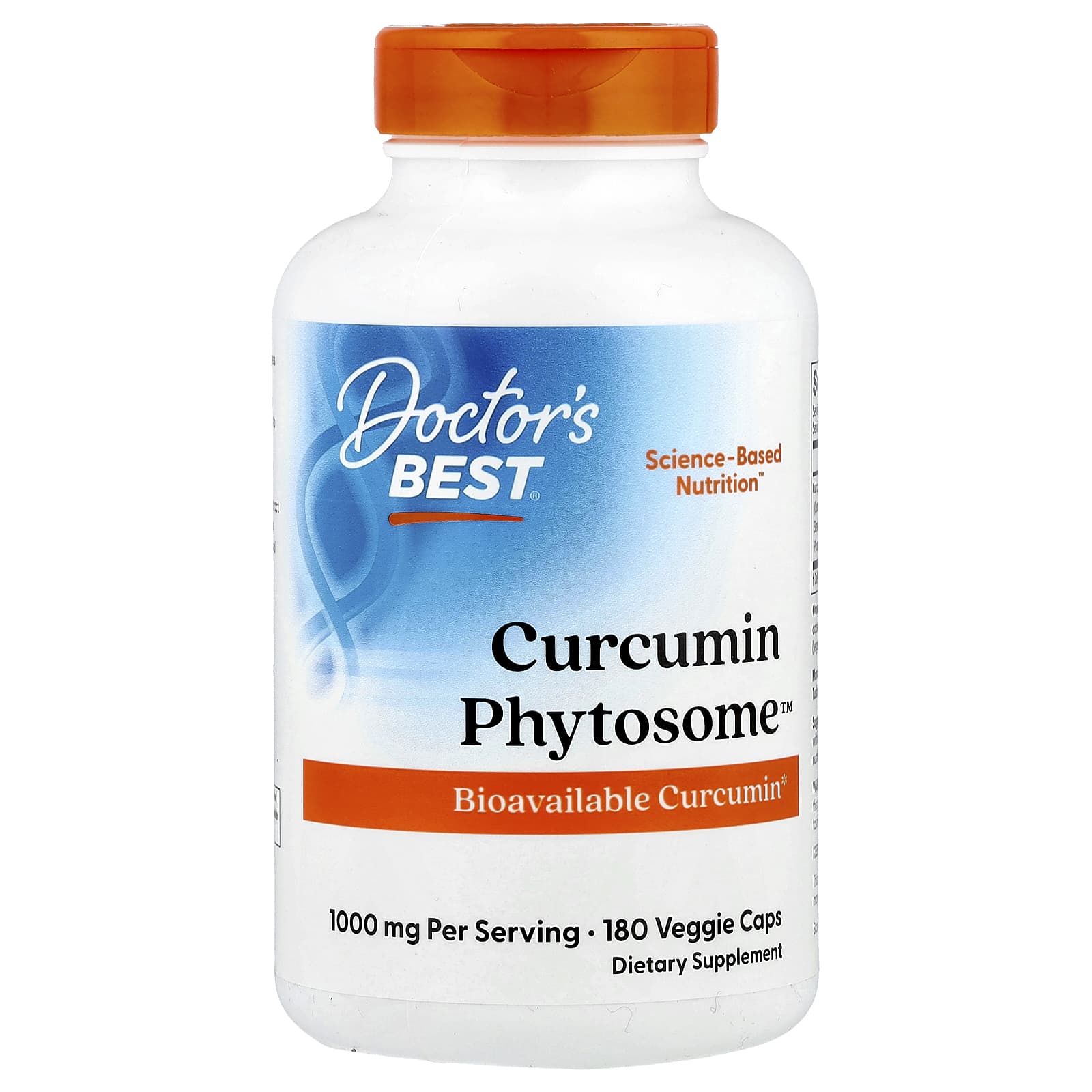 Doctor's Best Curcumin Phytosome – 180 gélules végétales — Tunisie