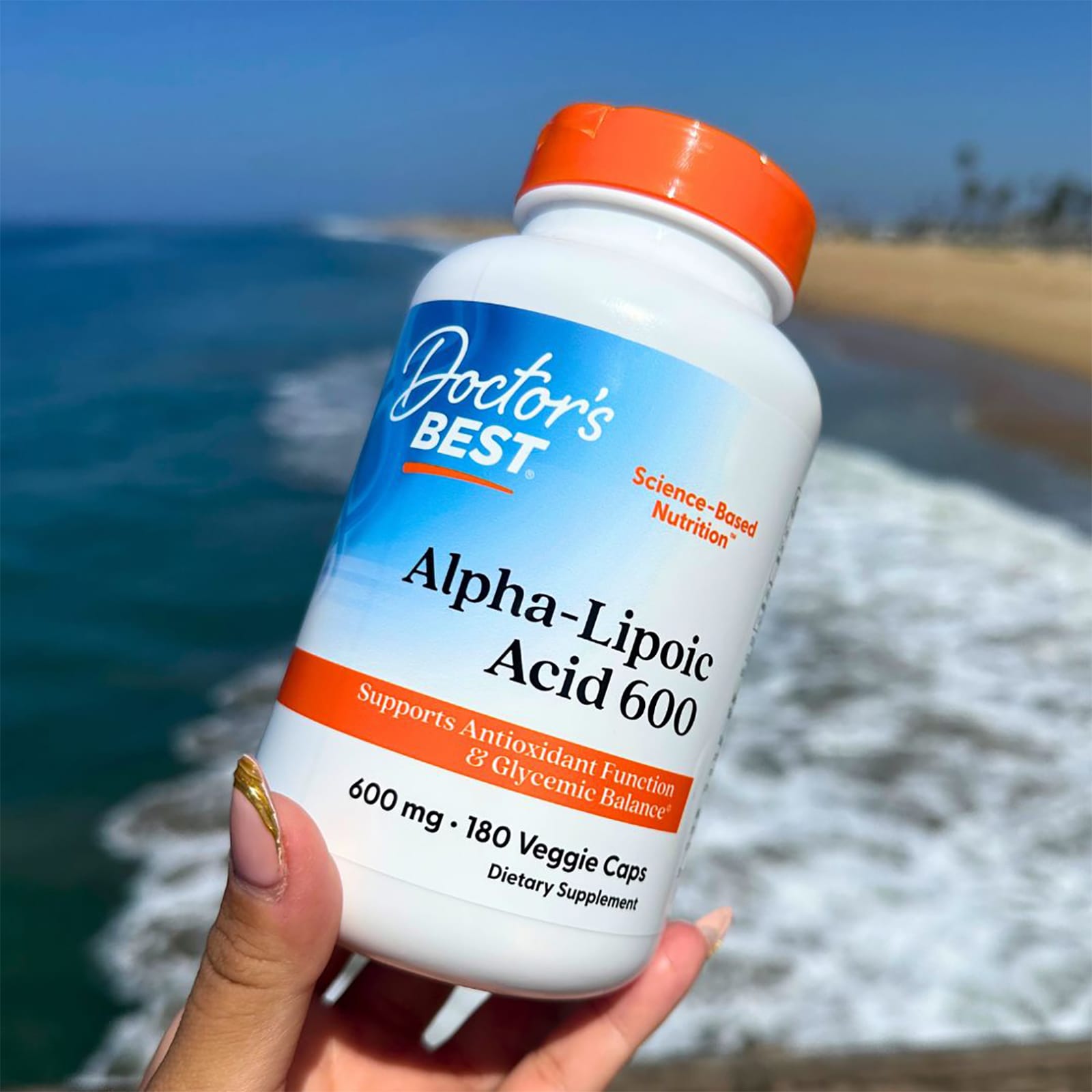Doctor's Best Alpha-Lipoic Acid 600 – 180 gélules végétales — étiquette 7