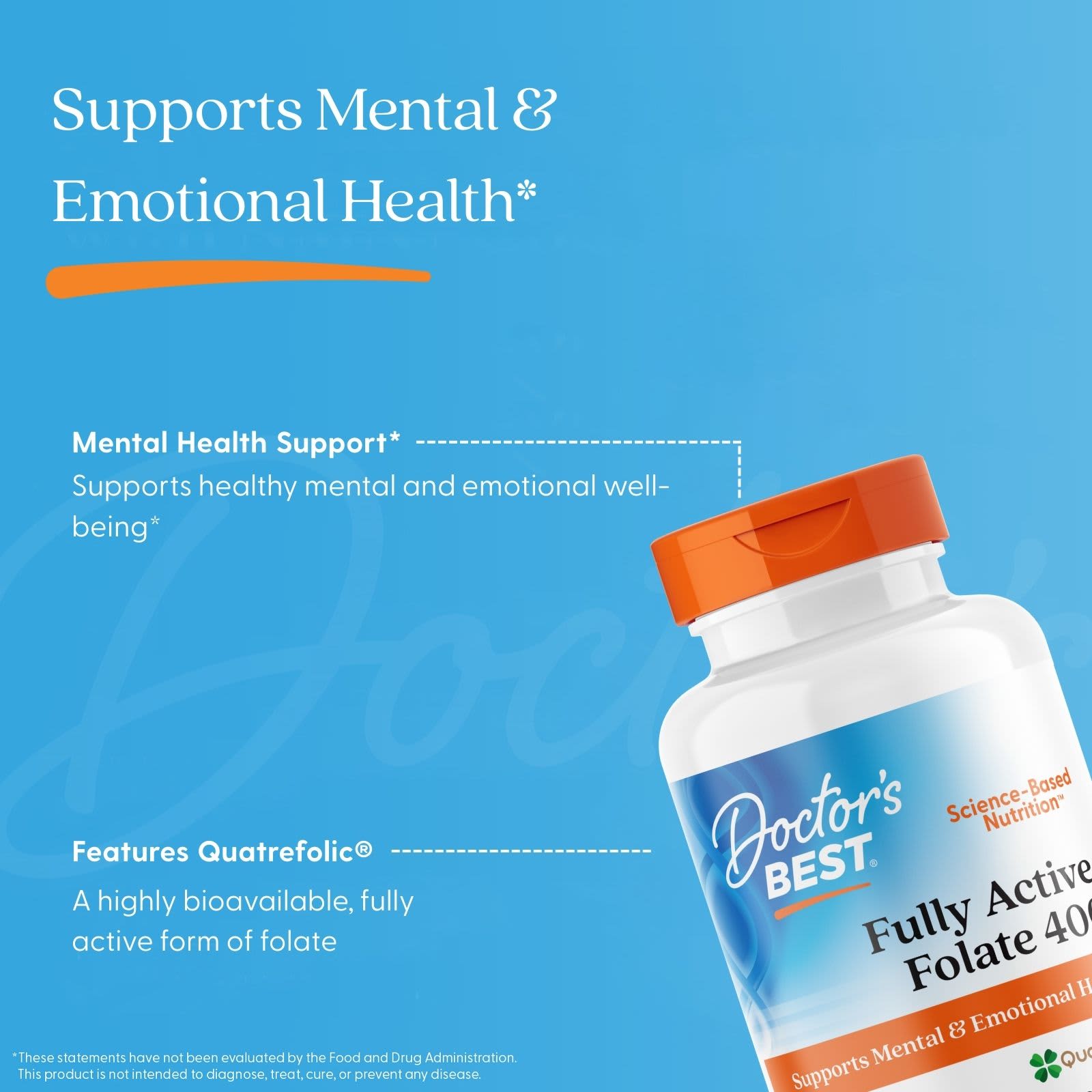 Doctor's Best Fully Active Folate 400 – 90 gélules végétales — étiquette 3