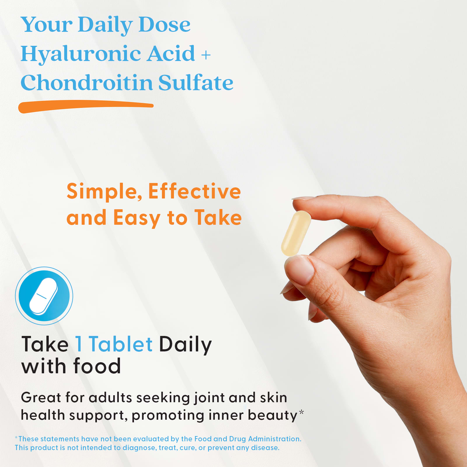 Doctor's Best Hyaluronic Acid + Chondroitin Sulfate – 60 comprimés — étiquette 5