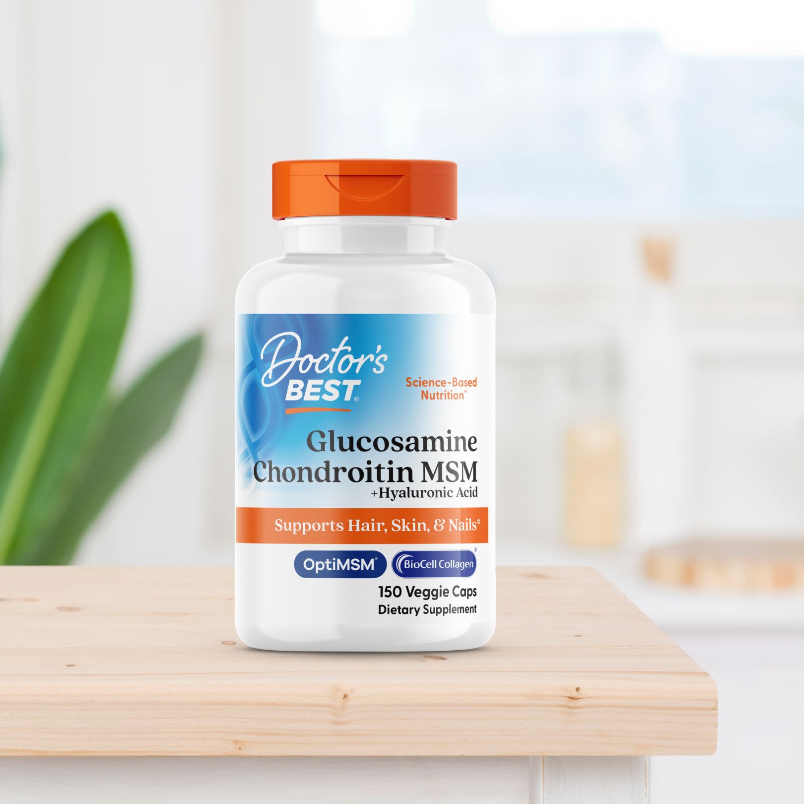 Doctor's Best Glucosamine Chondroitin MSM + Hyaluronic Acid – 150 gélules végétales — étiquette 7