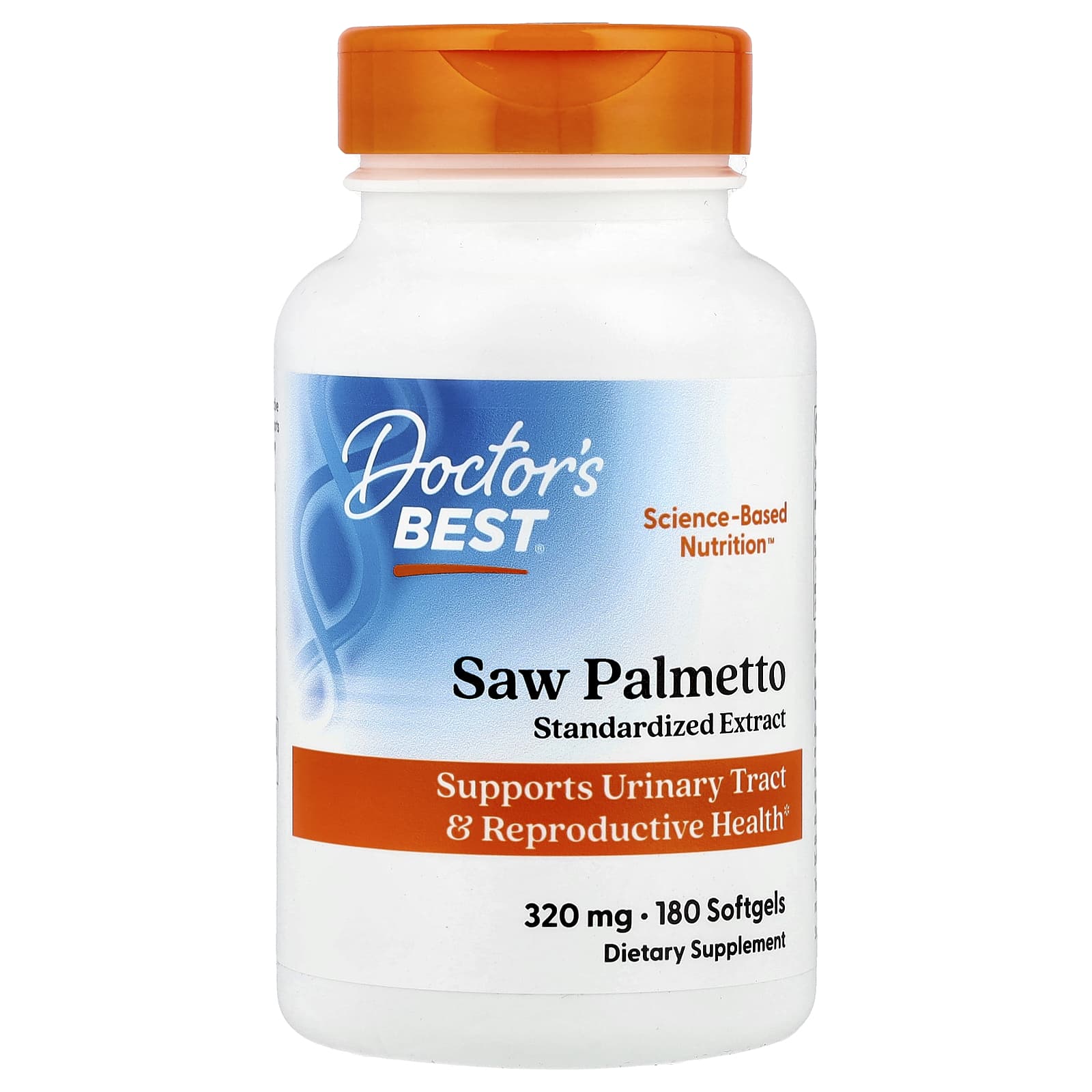 Doctor's Best Saw Palmetto, Standardized Extract – 180 capsules molles — Tunisie