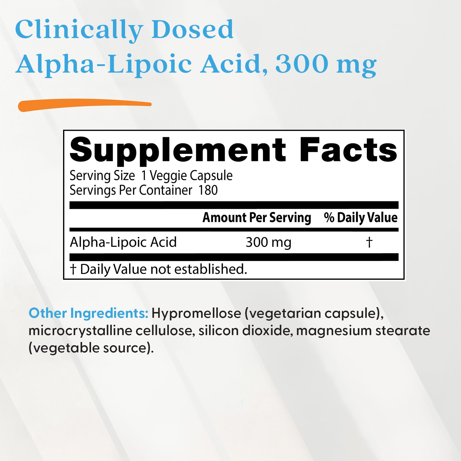 Doctor's Best Alpha-Lipoic Acid 300 – 180 gélules végétales — étiquette 2