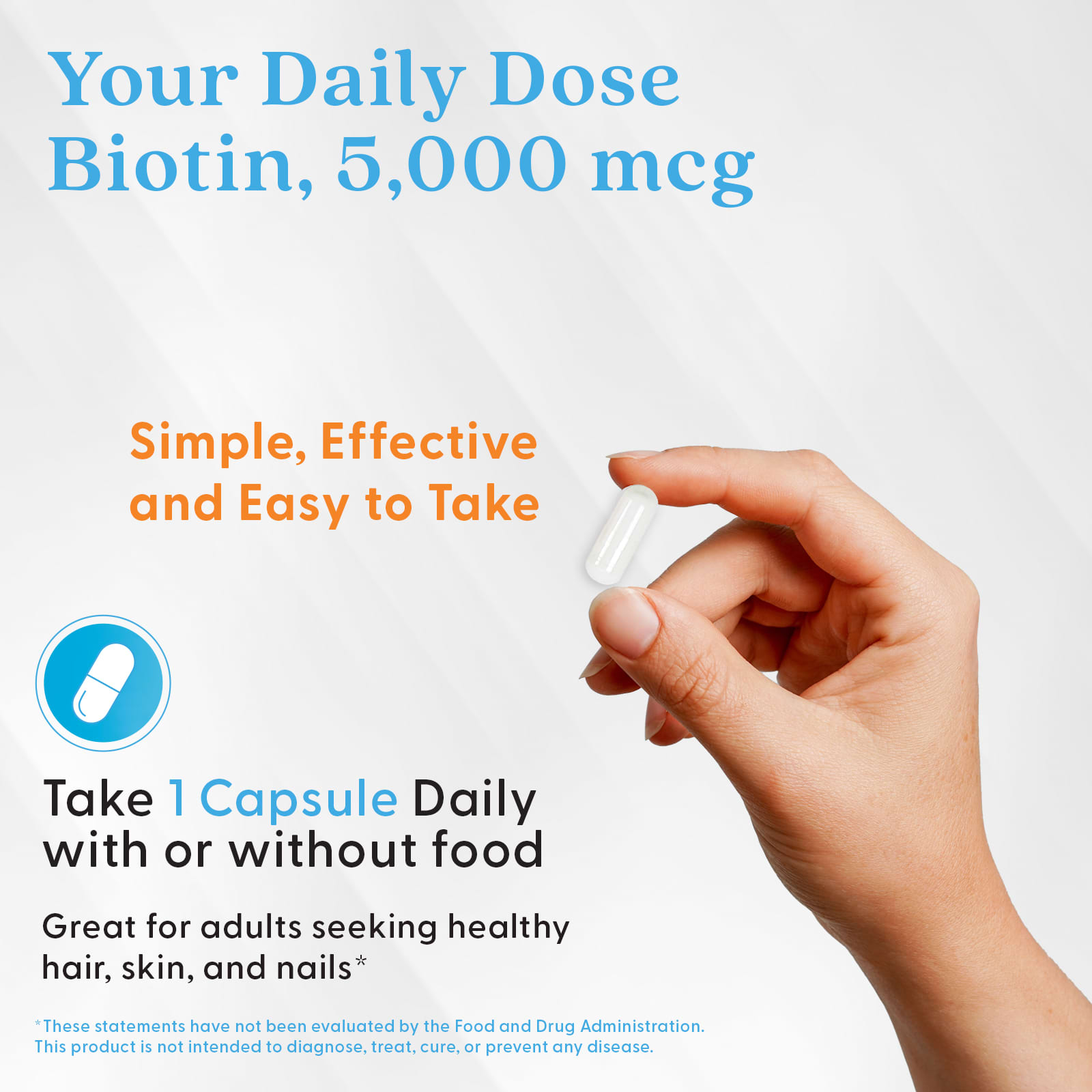 Doctor's Best Biotin – 5 000 µg – 120 gélules végétales — étiquette 5