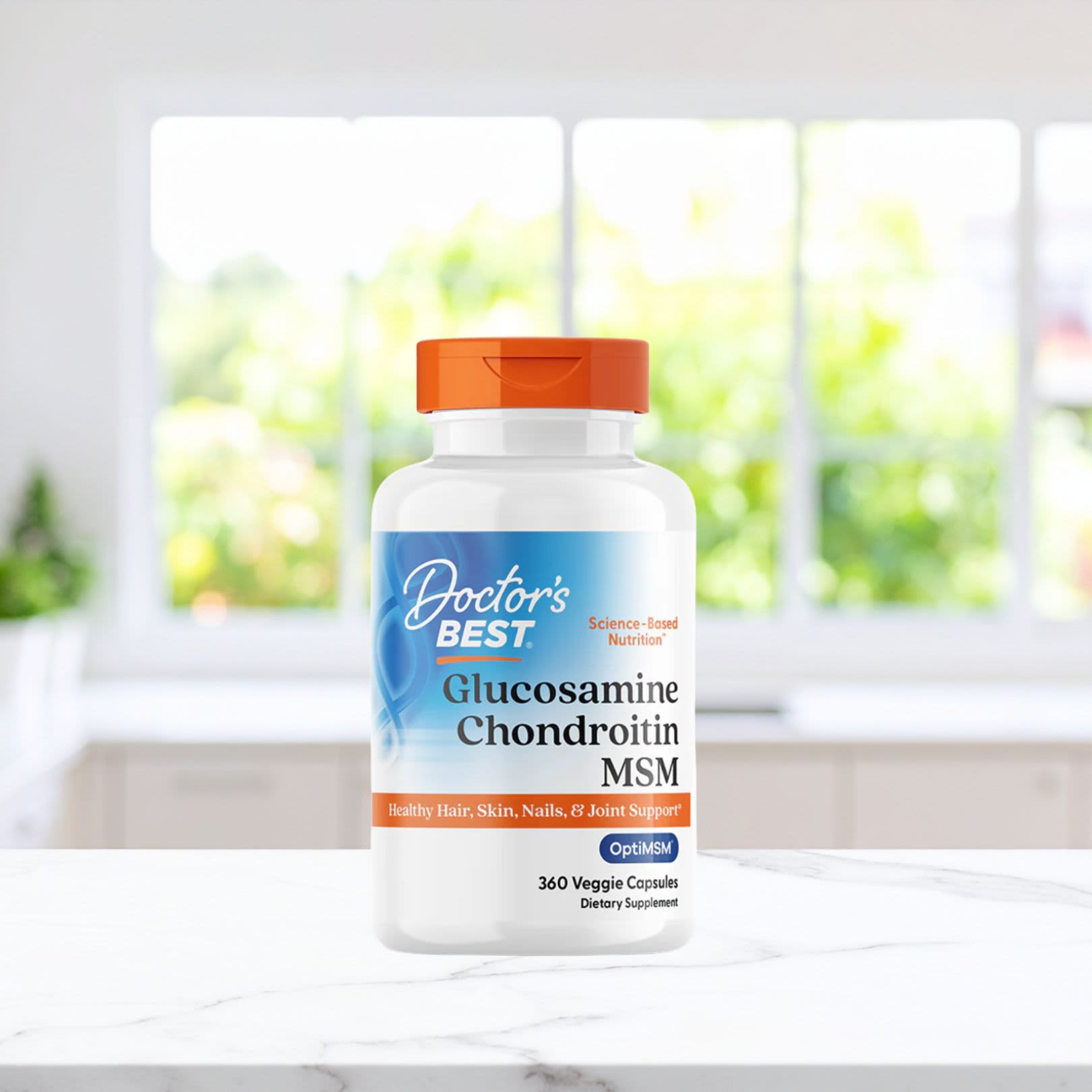 Doctor's Best Glucosamine Chondroitin MSM – 360 gélules végétales — étiquette 8