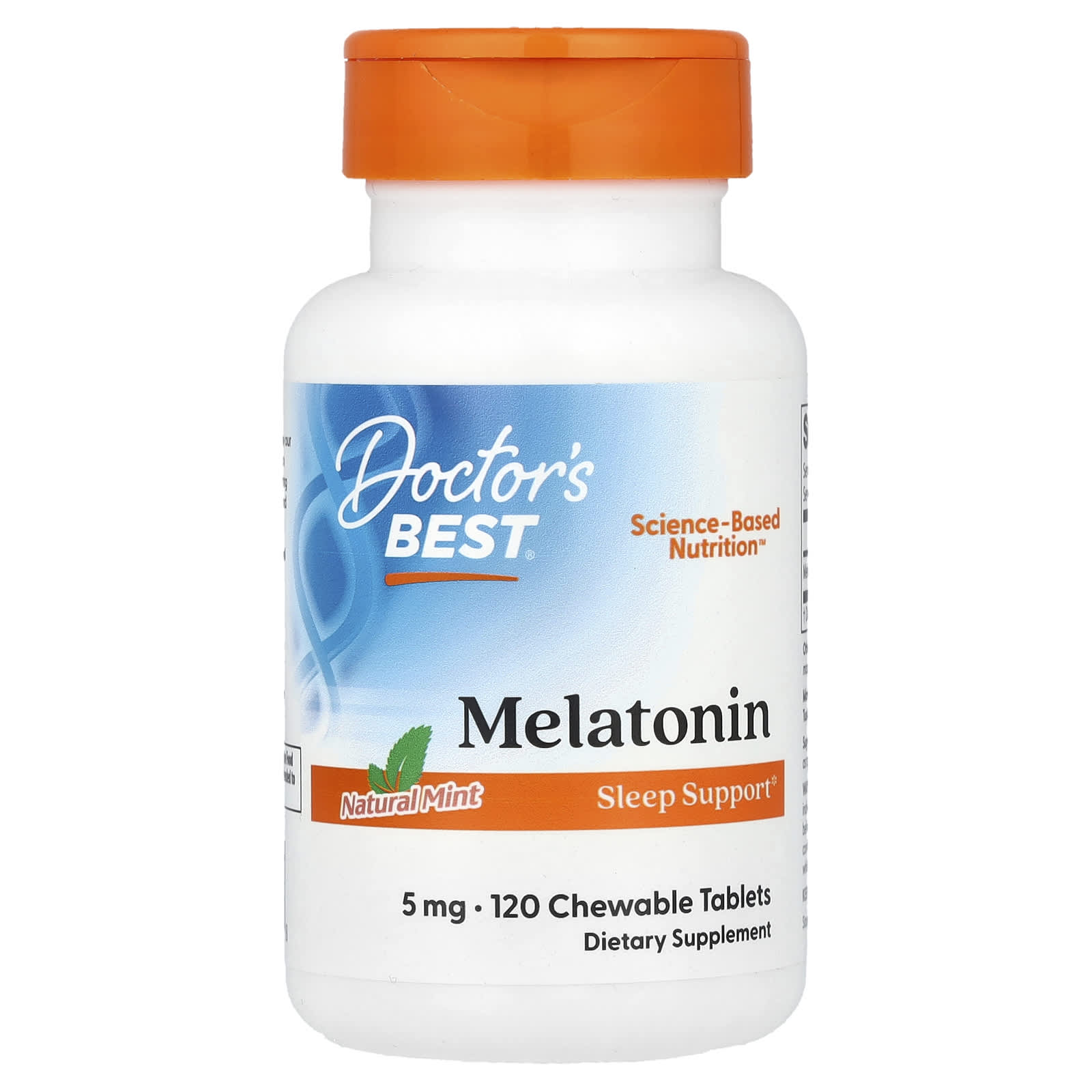 Doctor's Best Melatonin – Natural Mint – 5 mg — Tunisie