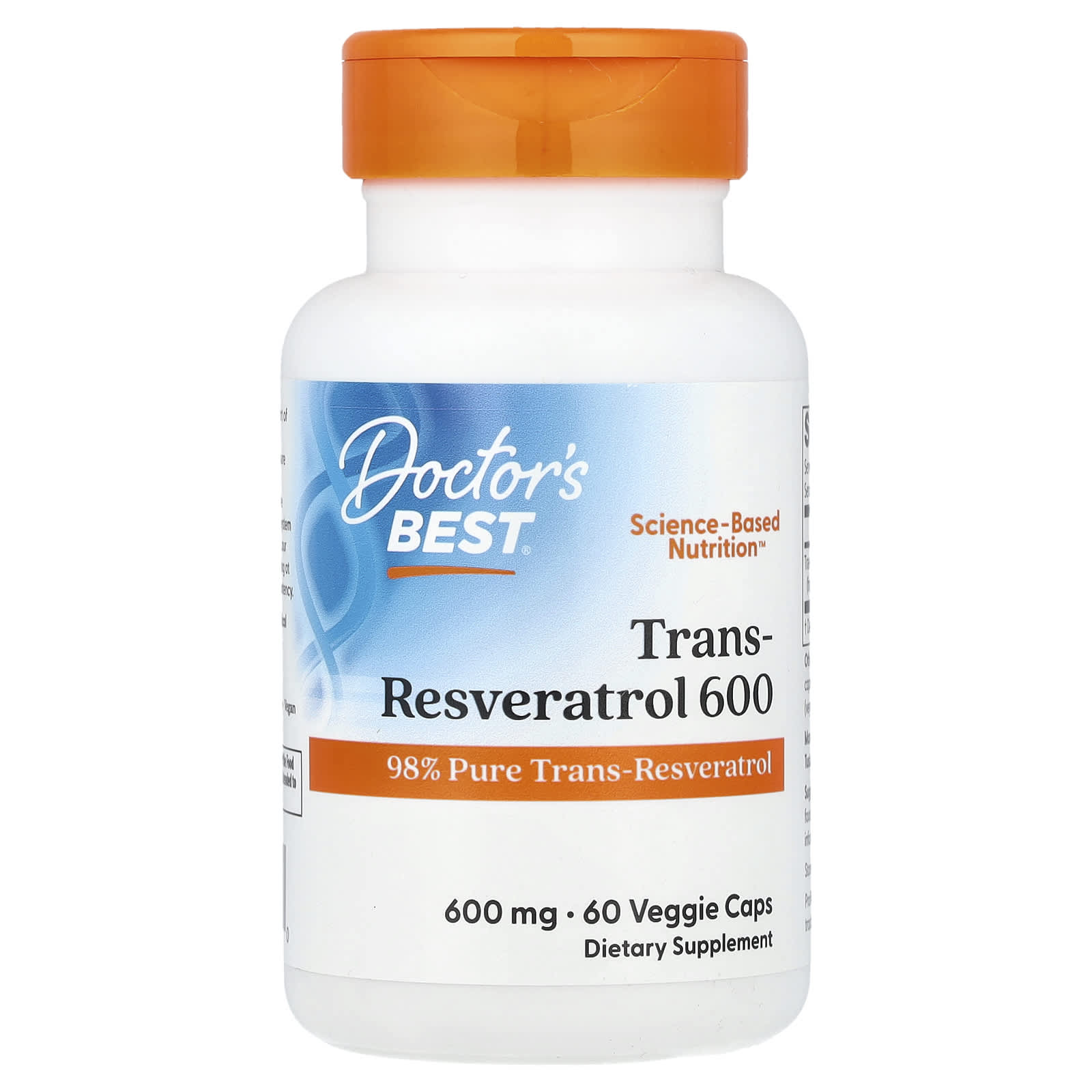 Doctor's Best Trans-Resveratrol 600 – 60 gélules végétales — Tunisie