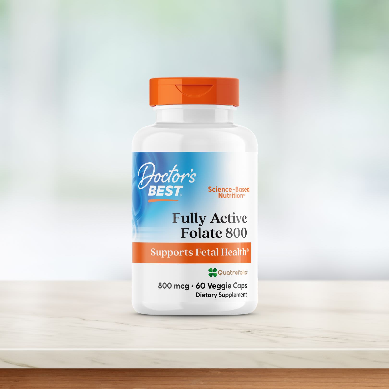 Doctor's Best Fully Active Folate 800 – 60 gélules végétales — étiquette 7