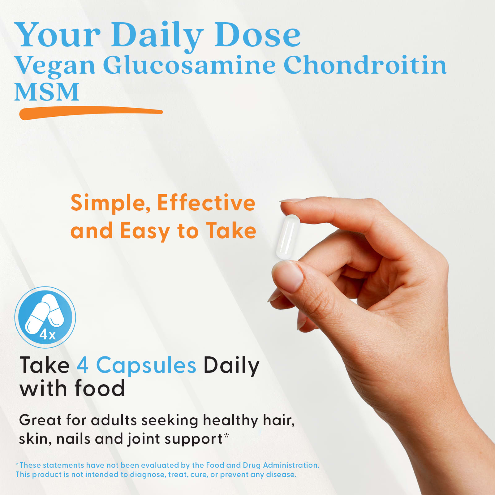 Doctor's Best Vegan Glucosamine Chondroitin MSM – 120 gélules végétales — étiquette 5