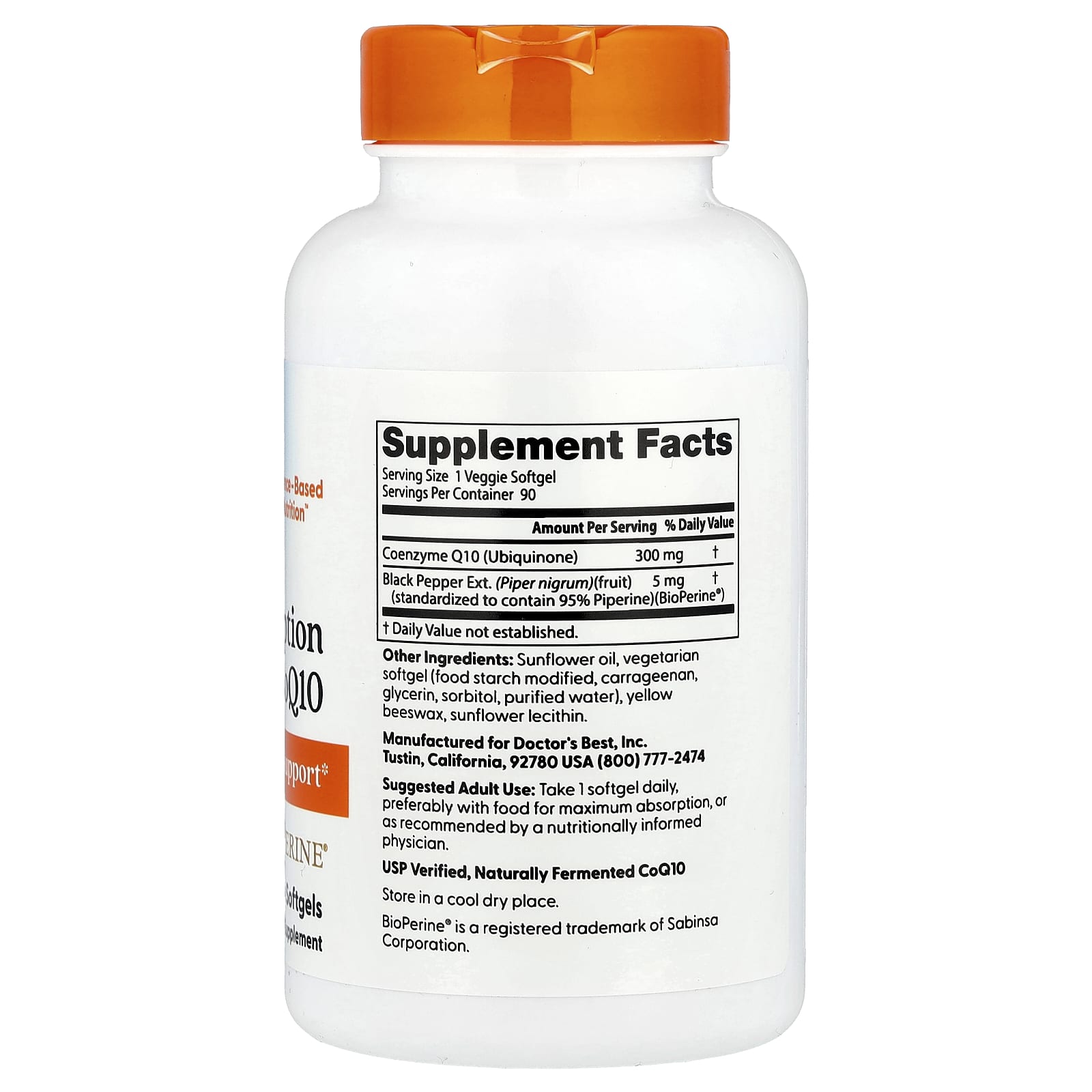 Doctor's Best High Absorption CoQ10 – 300 mg — photo 2 sur 2