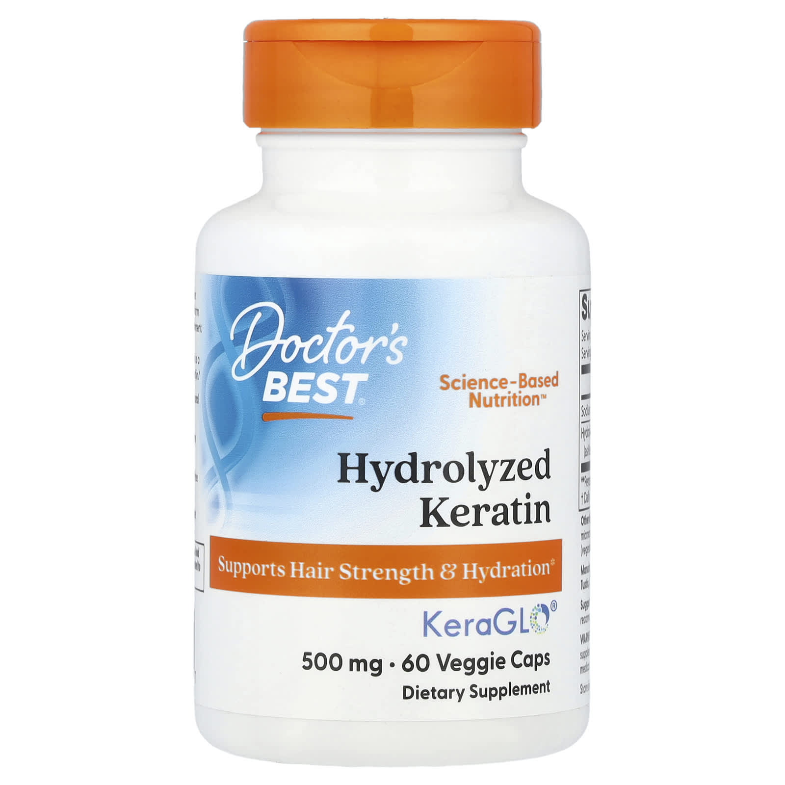 Doctor's Best Hydrolyzed Keratin – 60 gélules végétales — Tunisie