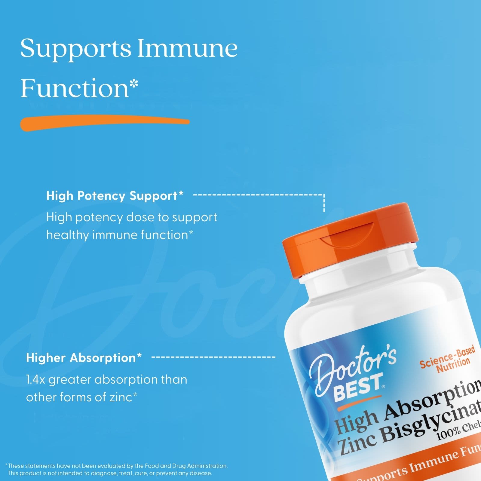 Doctor's Best High Absorption Zinc Bisglycinate – 90 gélules végétales — étiquette 3