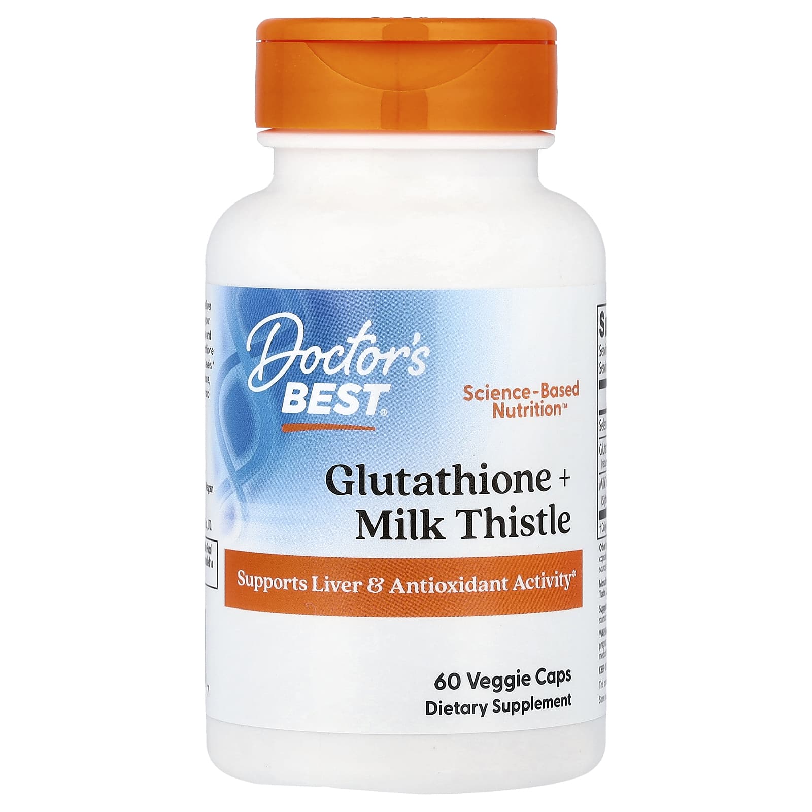 Doctor's Best Glutathione + Milk Thistle – 60 gélules végétales — Tunisie