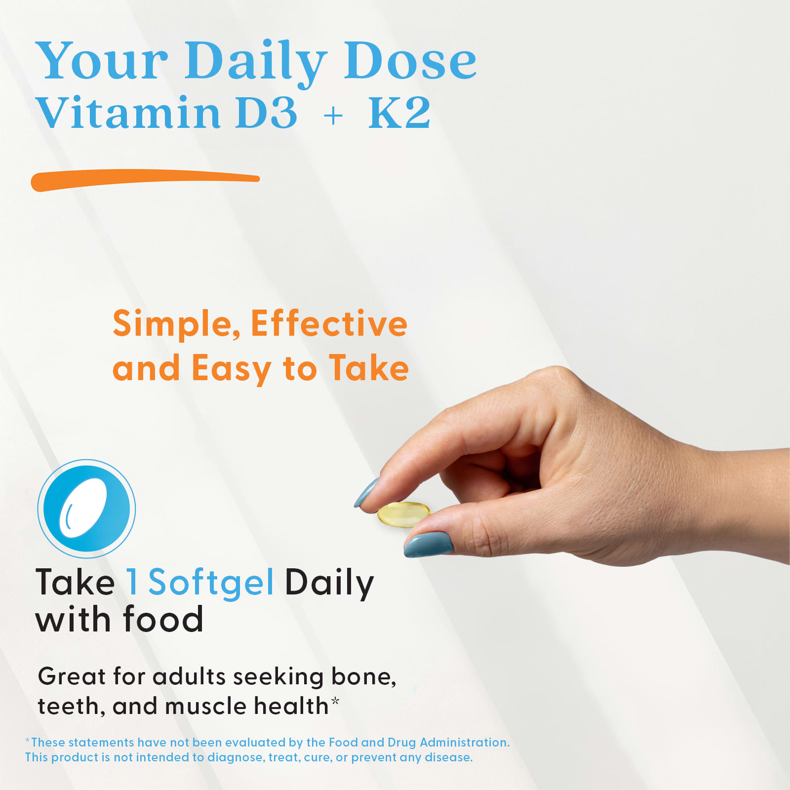 Doctor's Best Vitamin D3 + K2 MK-7 – 180 capsules molles — étiquette 5
