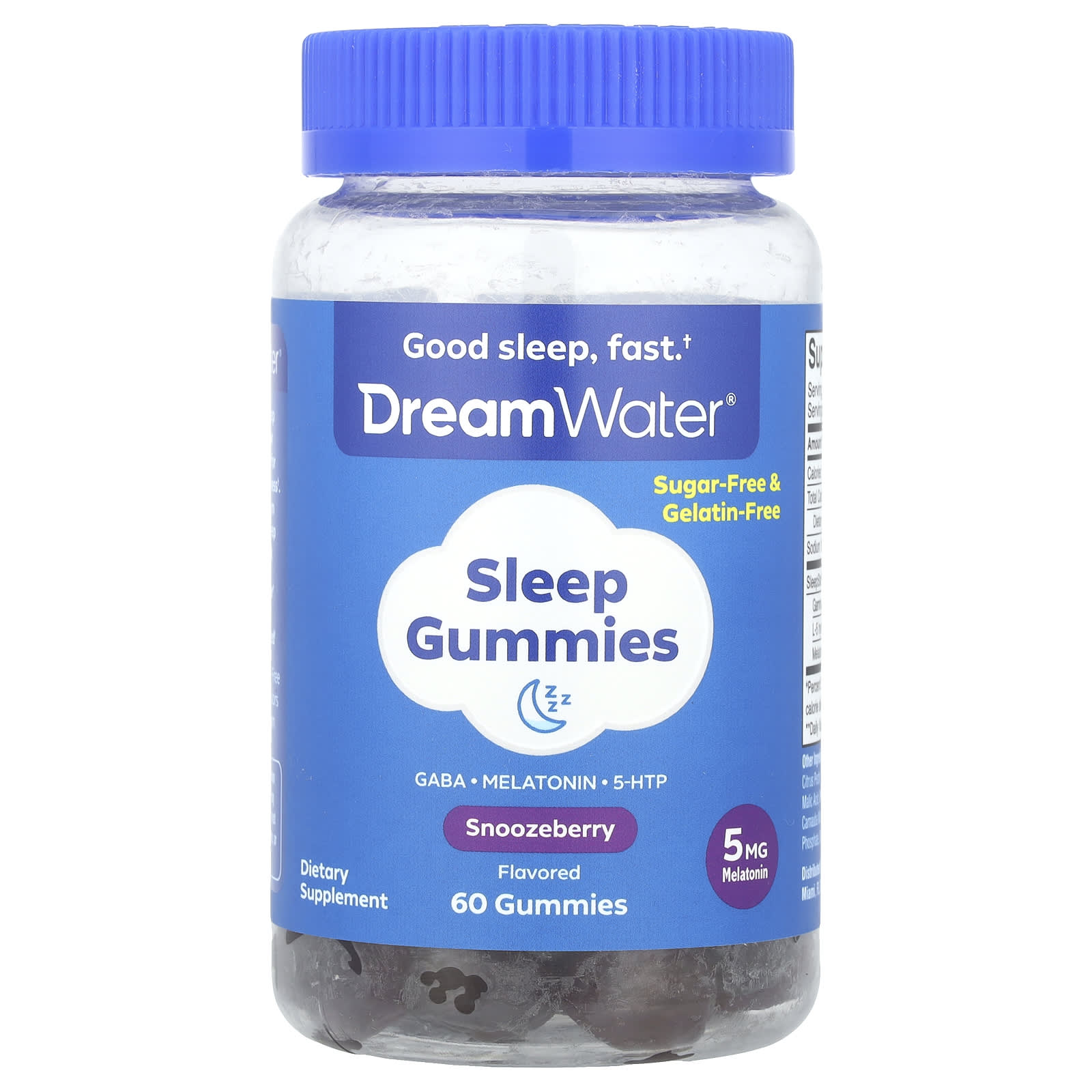 Dream Water Sleep Gummies – Snoozeberry – 60 gommes — Tunisie