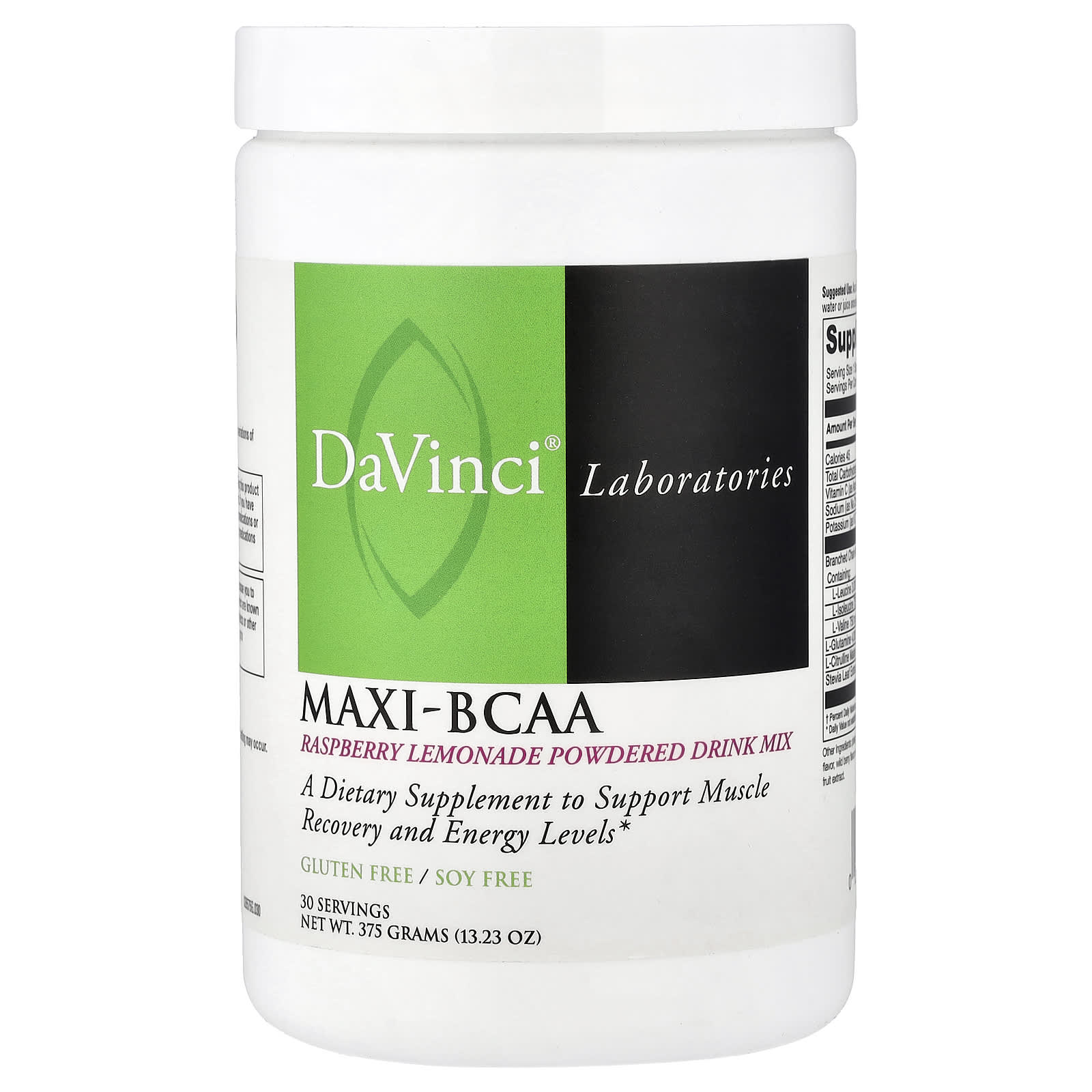 DaVinci Laboratories Maxi-BCAA, Powdered Drink Mix – Raspberry Lemonade – 375 g — Tunisie