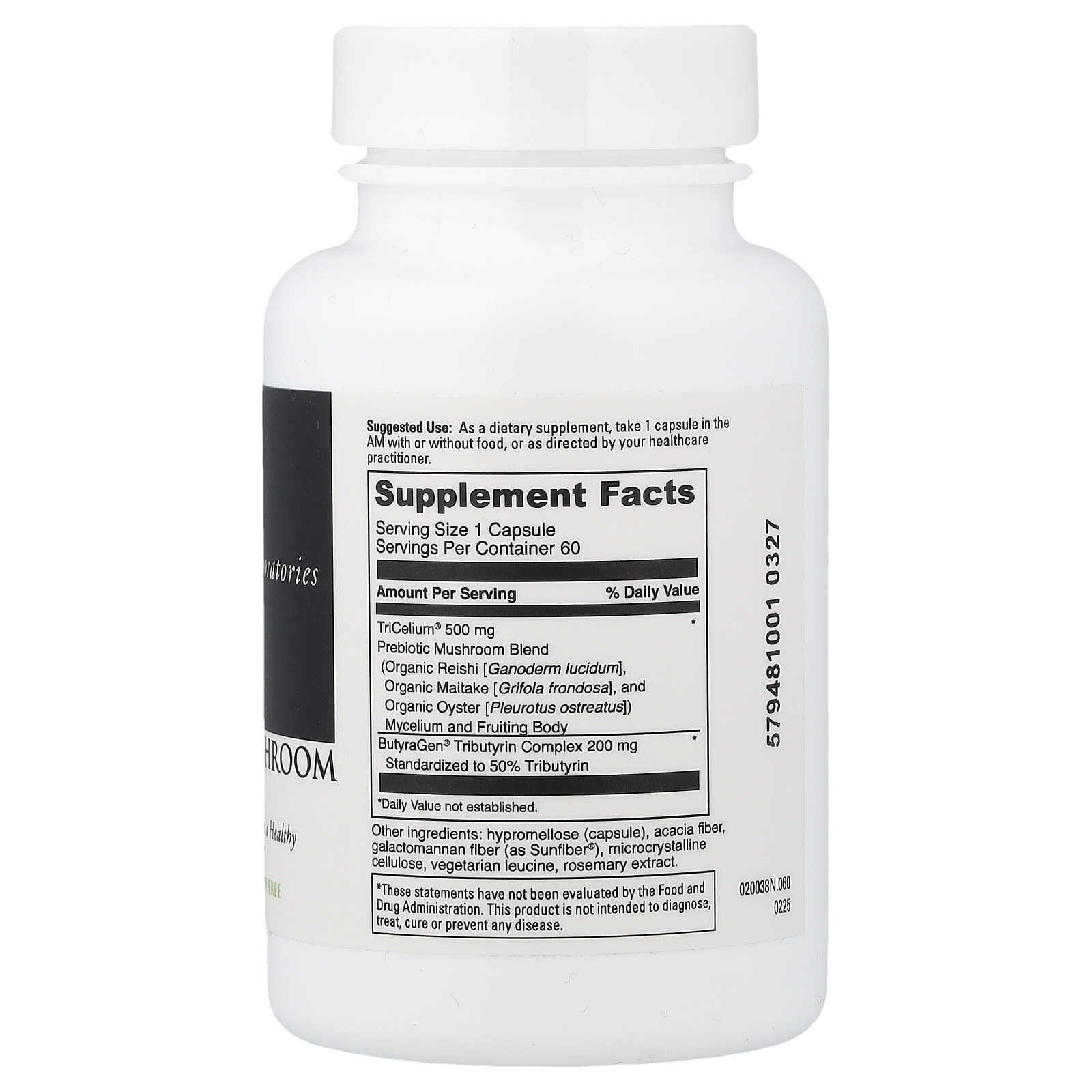 DaVinci Laboratories Prebiotic Mushroom Blend – 60 gélules — photo 2 sur 2