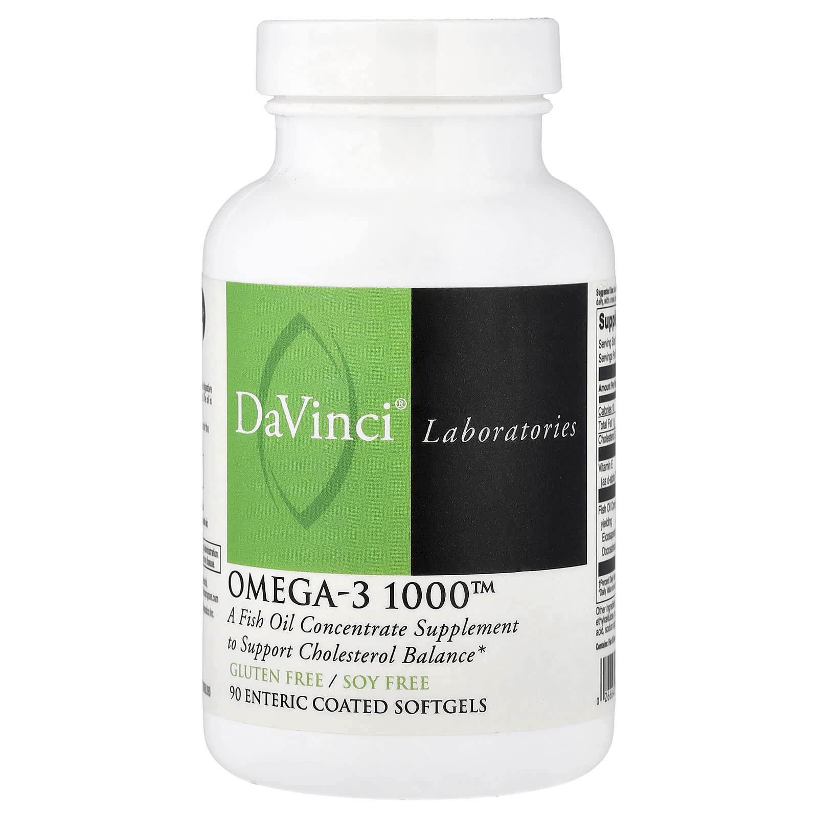 DaVinci Laboratories Omega-3 1000, 90 Enteric Coated Softgels — Tunisie