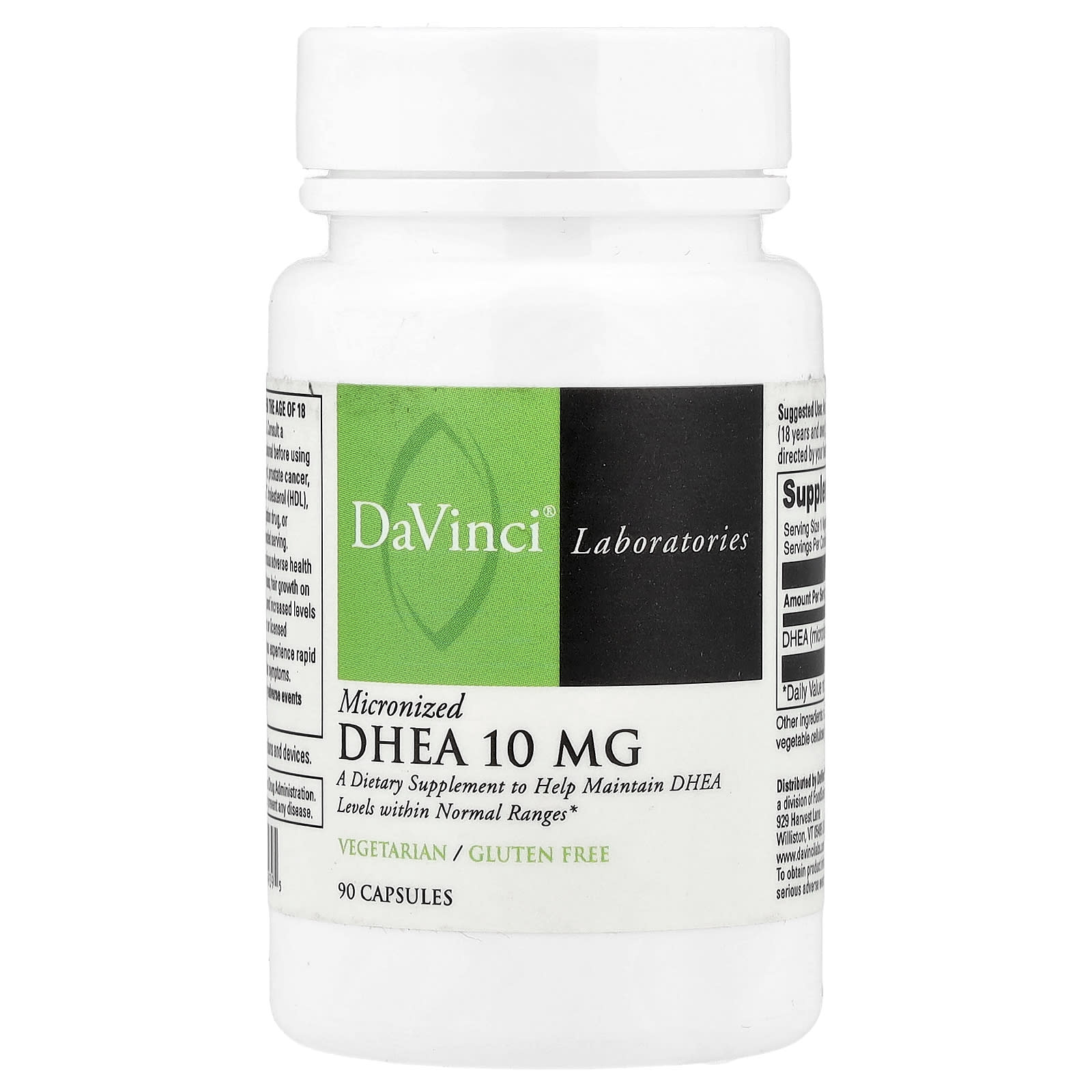 DaVinci Laboratories Micronized DHEA – 10 mg – 90 gélules — Tunisie