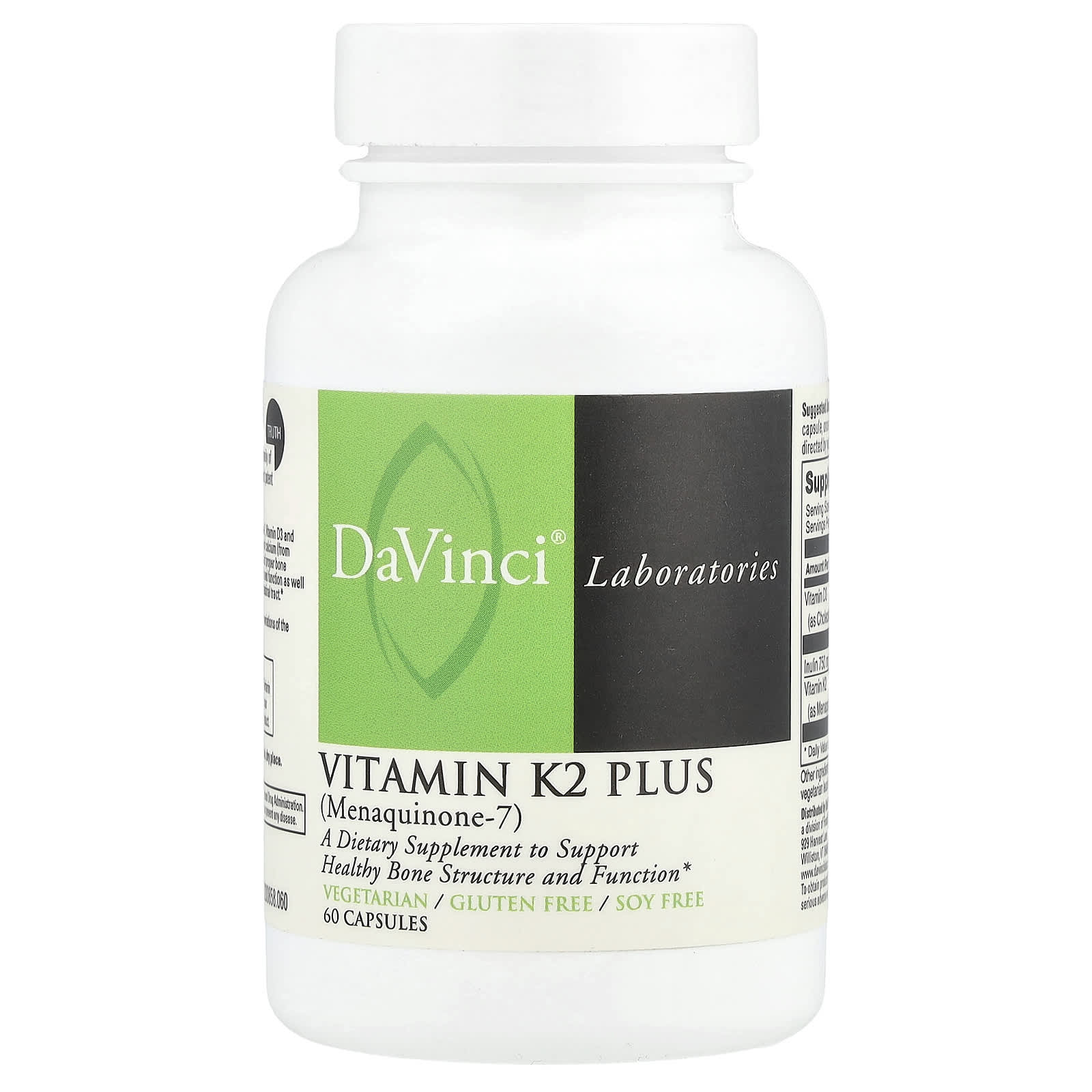 DaVinci Laboratories Vitamin K2 Plus – 60 gélules — Tunisie