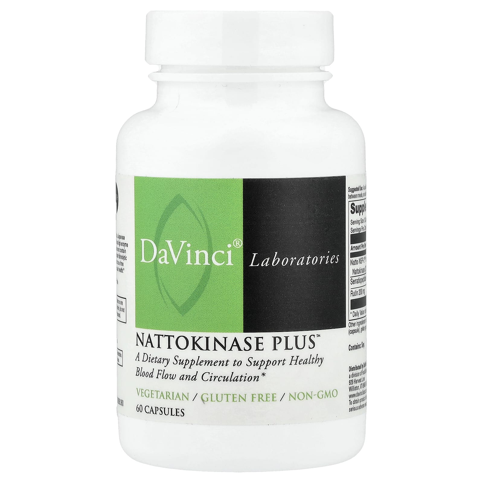 DaVinci Laboratories Nattokinase Plus – 60 gélules — Tunisie