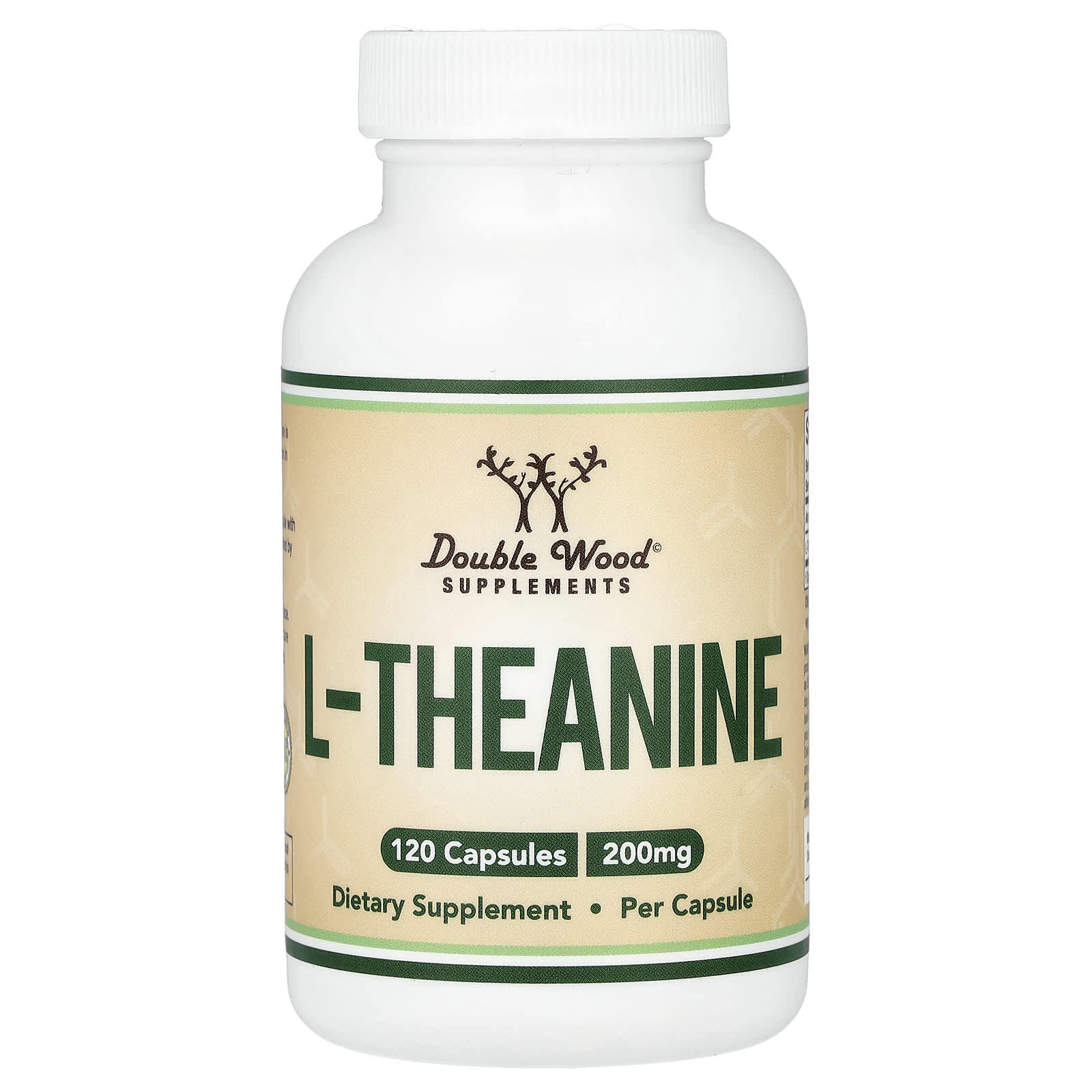 Double Wood Supplements L-Theanine – 120 gélules — Tunisie