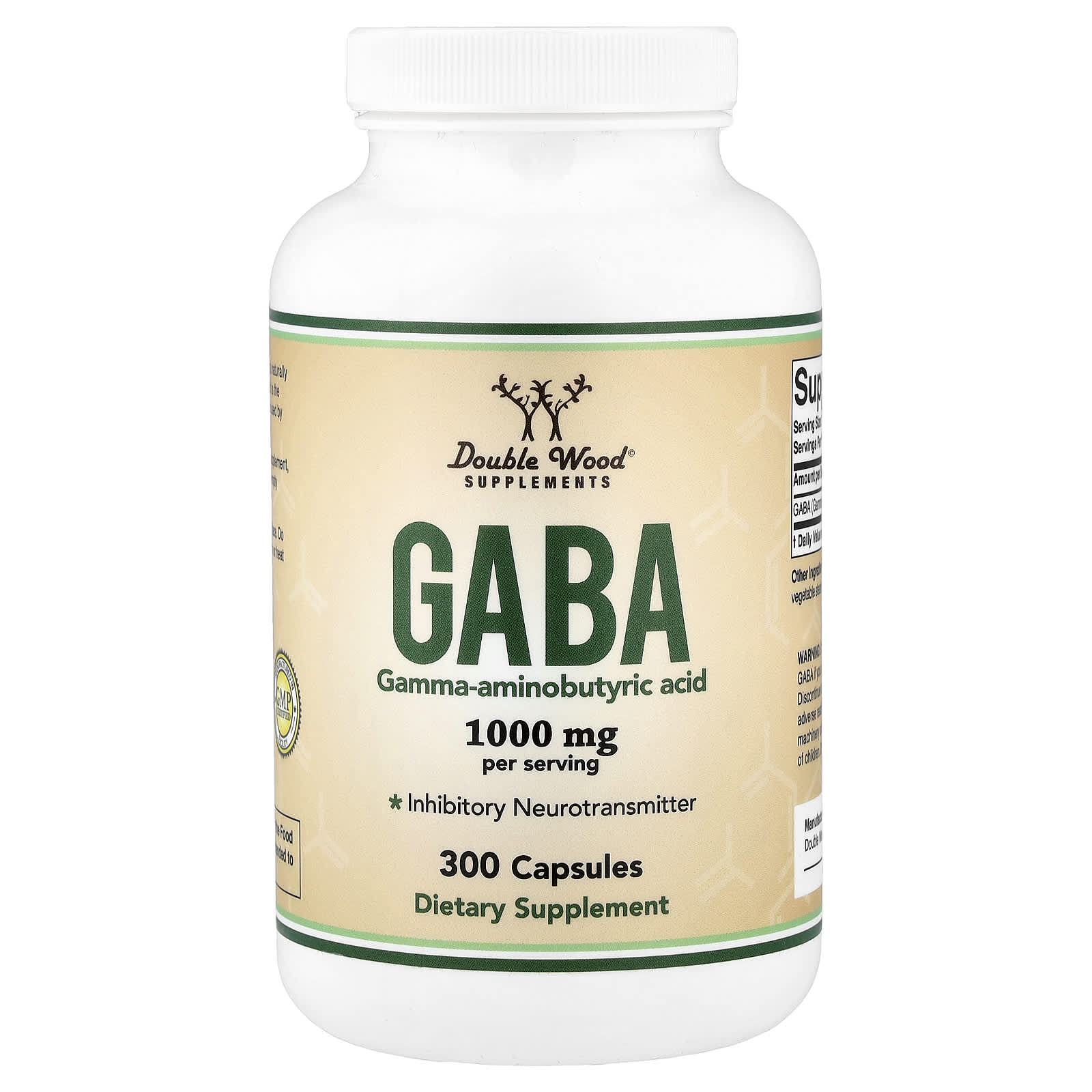 Double Wood Supplements GABA – 300 gélules — Tunisie