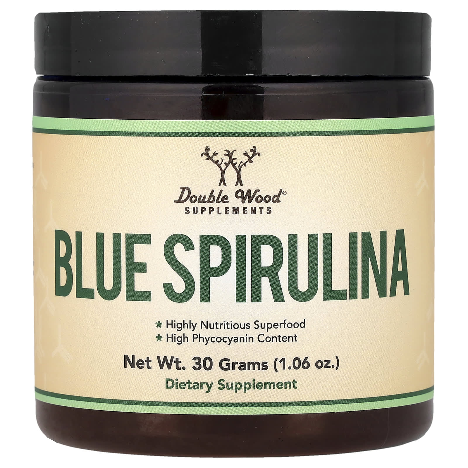 Double Wood Supplements Blue Spirulina Powder – 30 g — Tunisie