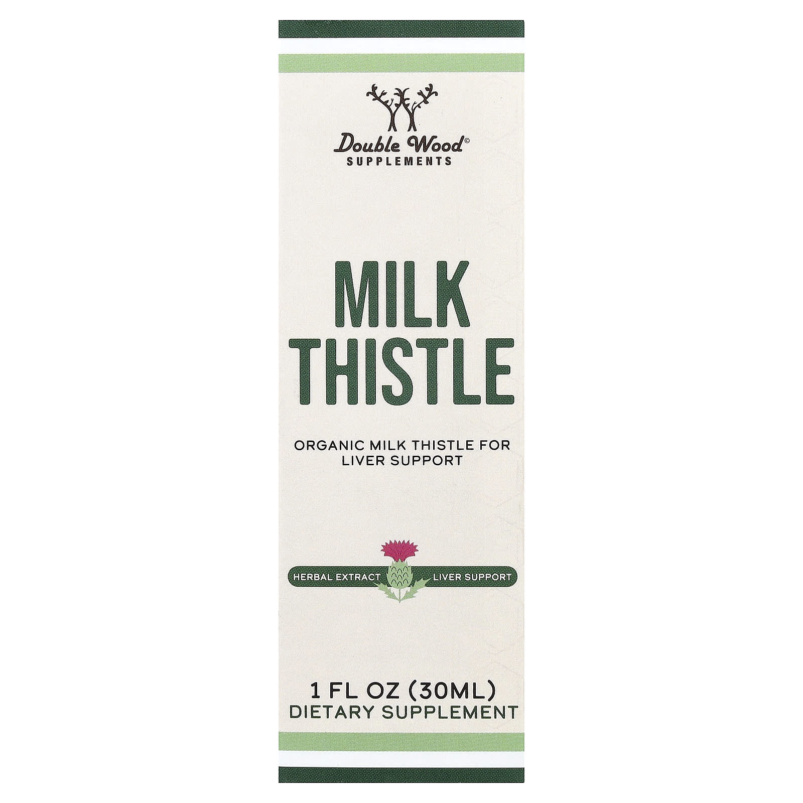 Double Wood Supplements Milk Thistle – 30 ml — Tunisie