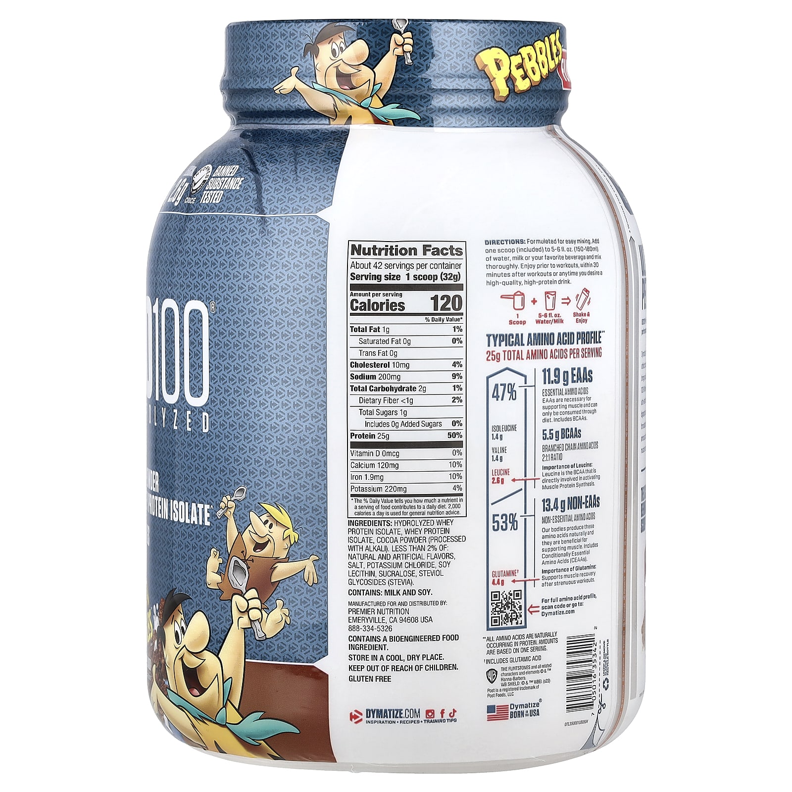 Dymatize ISO100 Hydrolyzed, Cocoa Pebbles – 1,37 kg — photo 2 sur 2