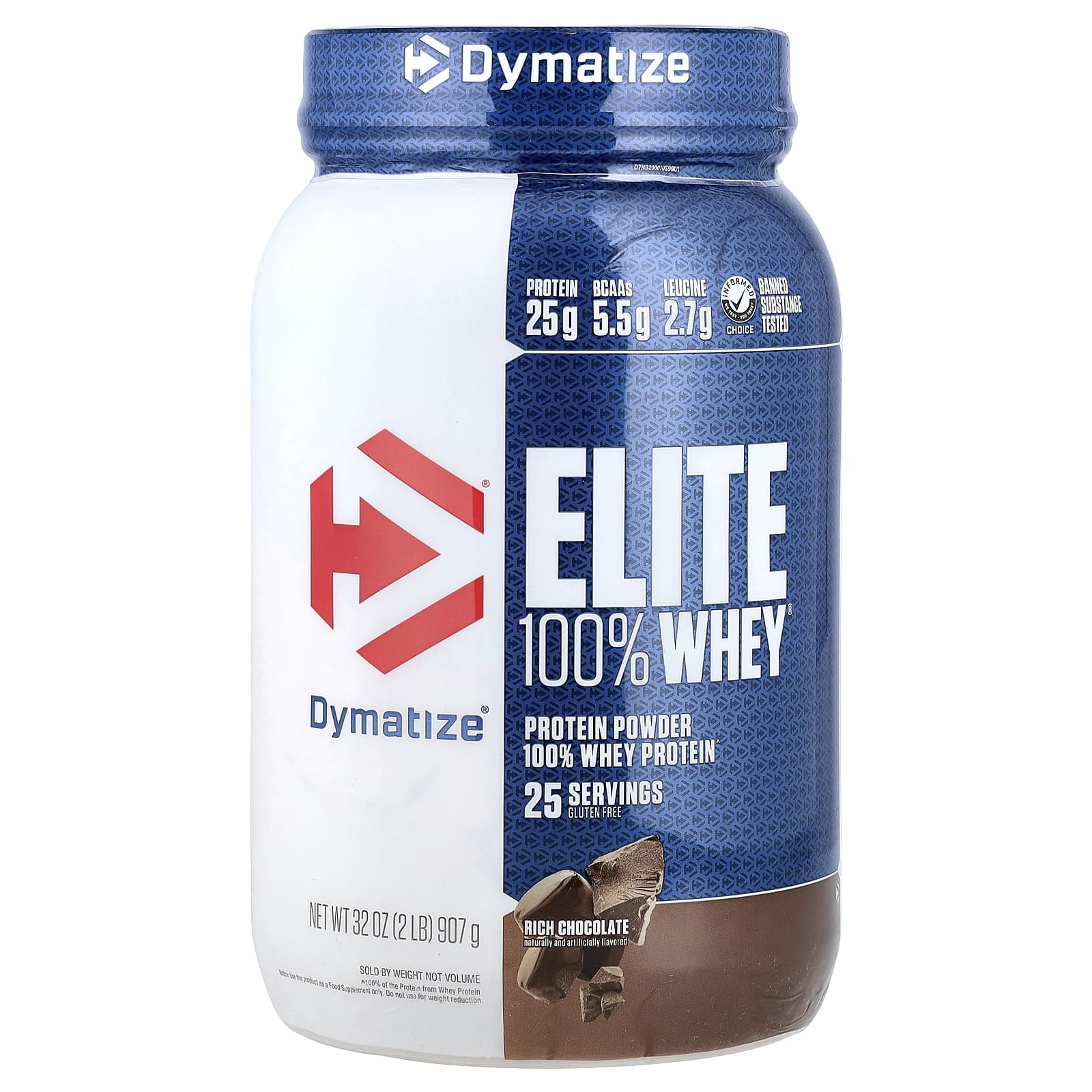 Dymatize Elite 100% Whey Protein Powder – Rich Chocolate – 907 g — Tunisie
