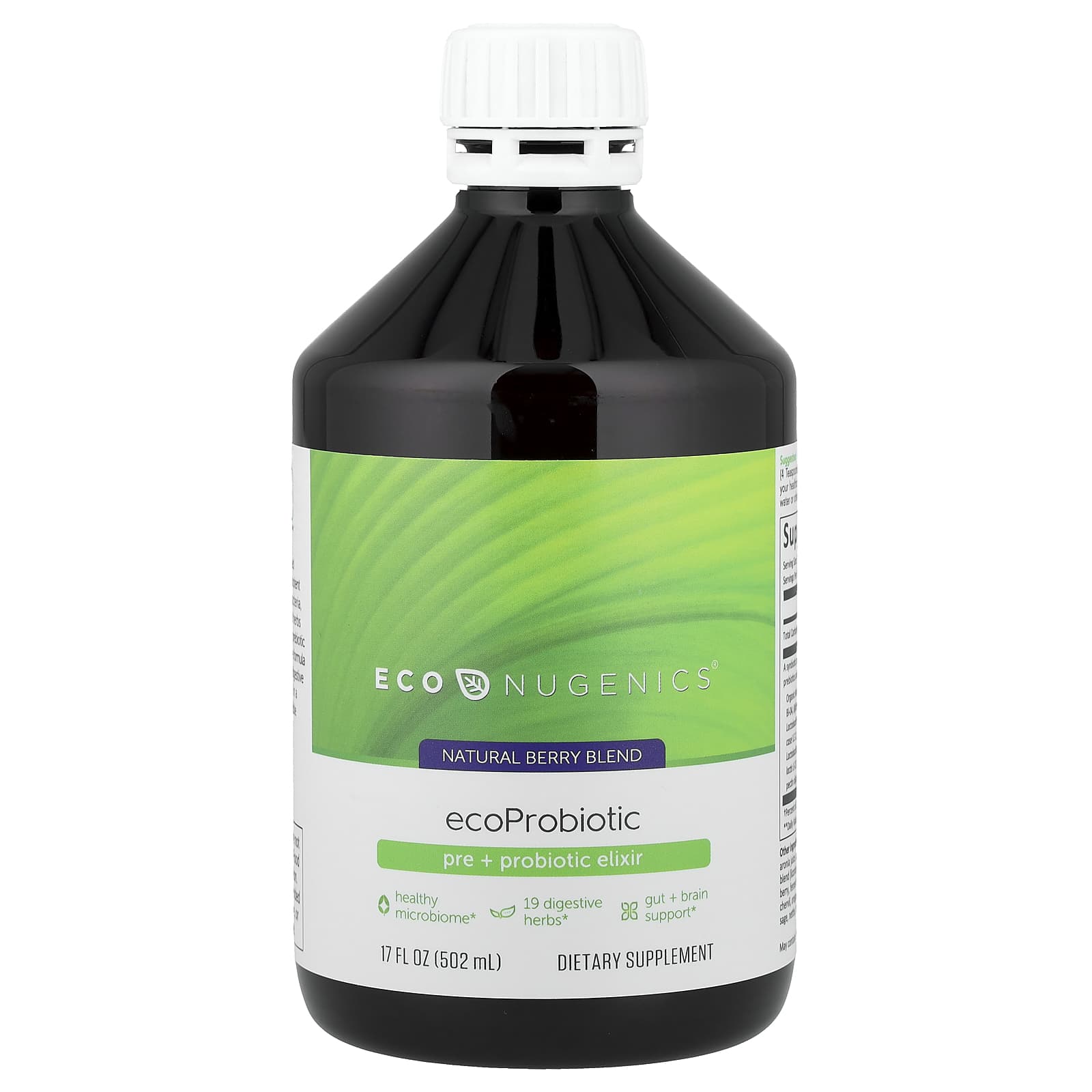 Econugenics EcoProbiotic, Pre + Probiotic Elixir – Natural Berry – 502 ml — Tunisie