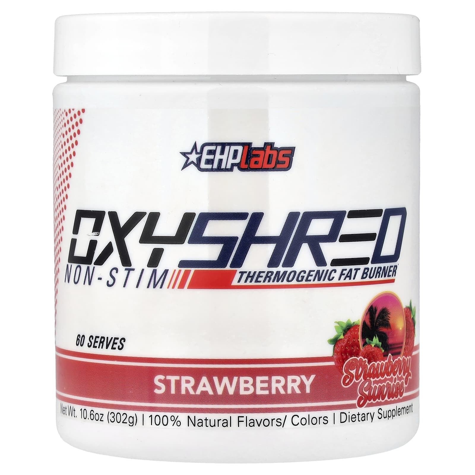 EHPlabs OxyShred Non-Stim, Thermogenic Fat Burner – Strawberry Sunrise – 302 g — Tunisie