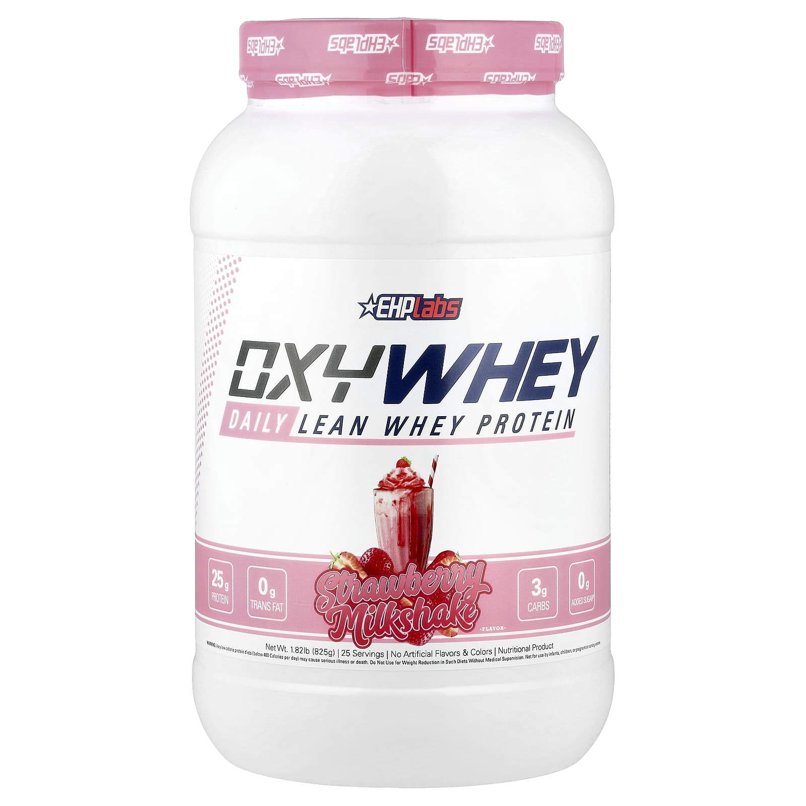 EHPlabs OxyWhey, Daily Lean Whey Protein – Strawberry Milkshake – 825 g — Tunisie