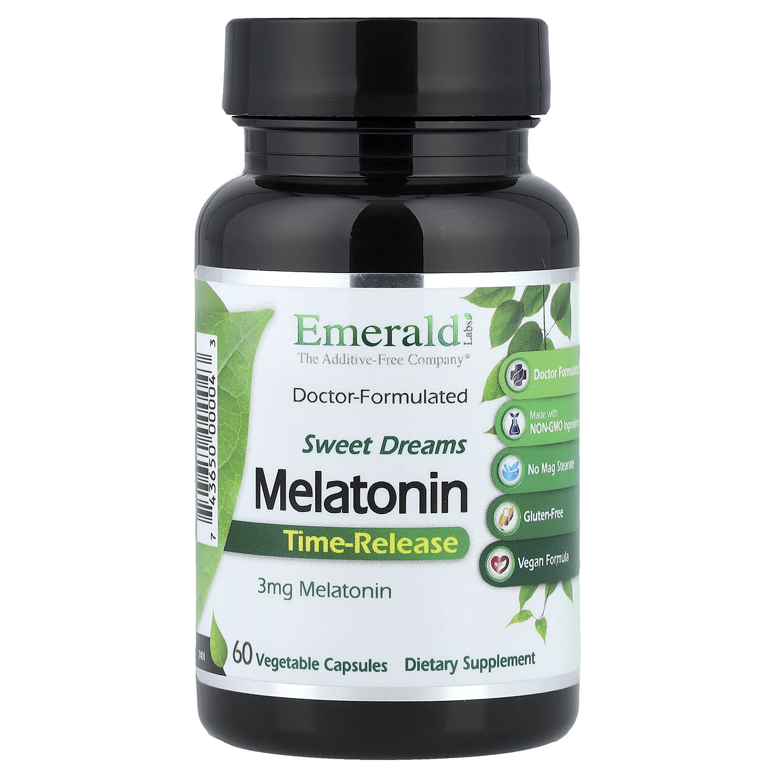Emerald Laboratories Sweet Dreams Melatonin, Time-Release – 3 mg — Tunisie