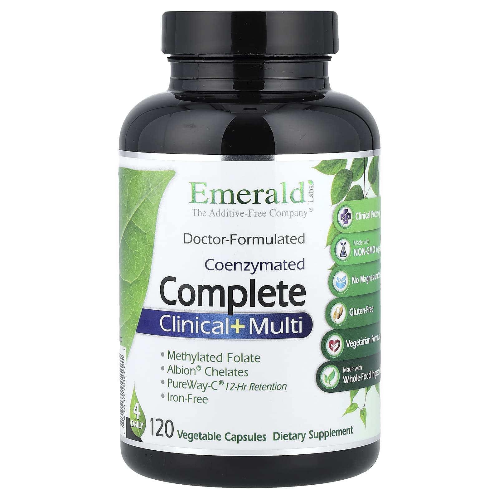Emerald Laboratories Coenzymated Complete Clinical + Multi, 120 Vegetable Capsules — Tunisie