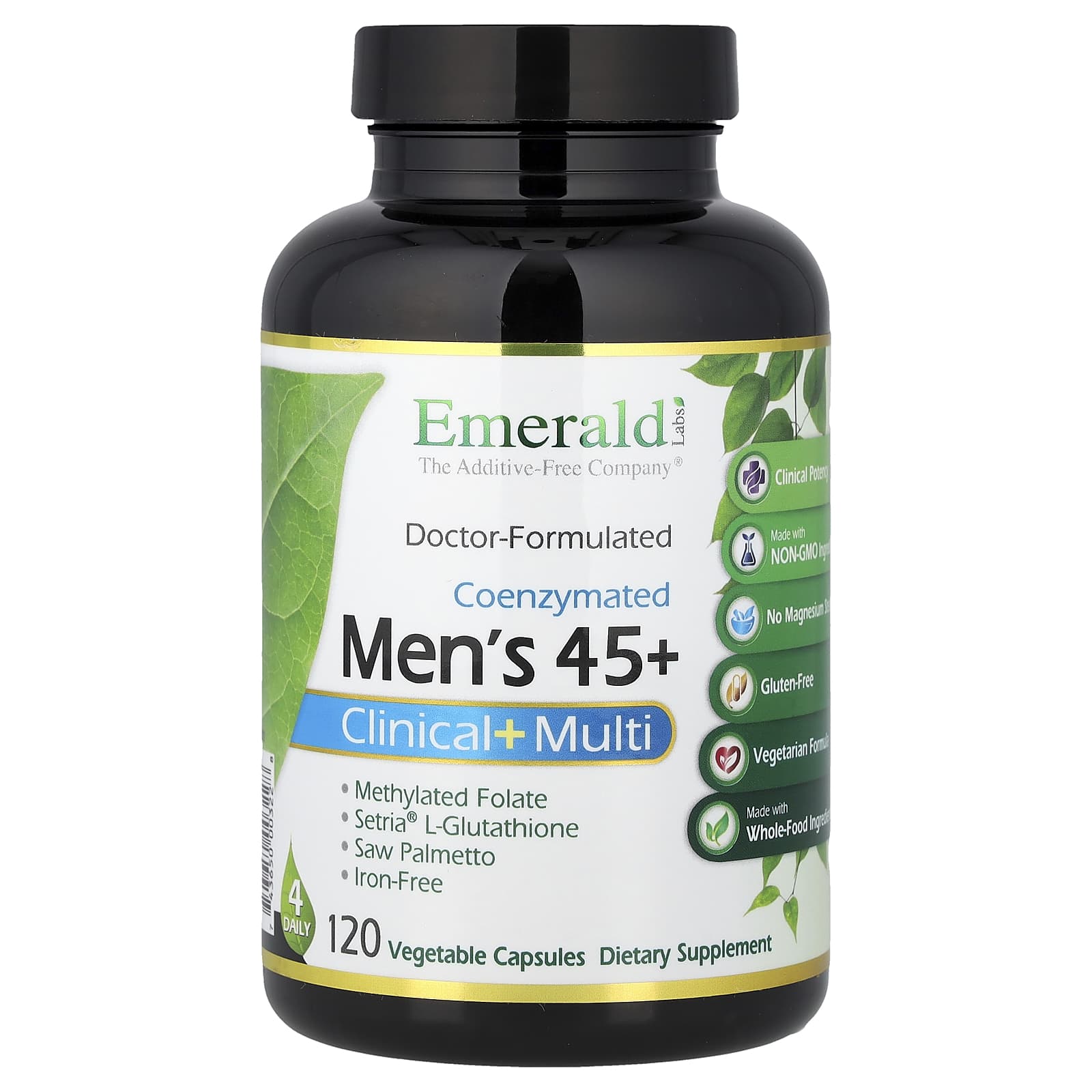 Emerald Laboratories Coenzymated Men's 45+ Clinical+ Multi, 120 Vegetable Capsules — Tunisie