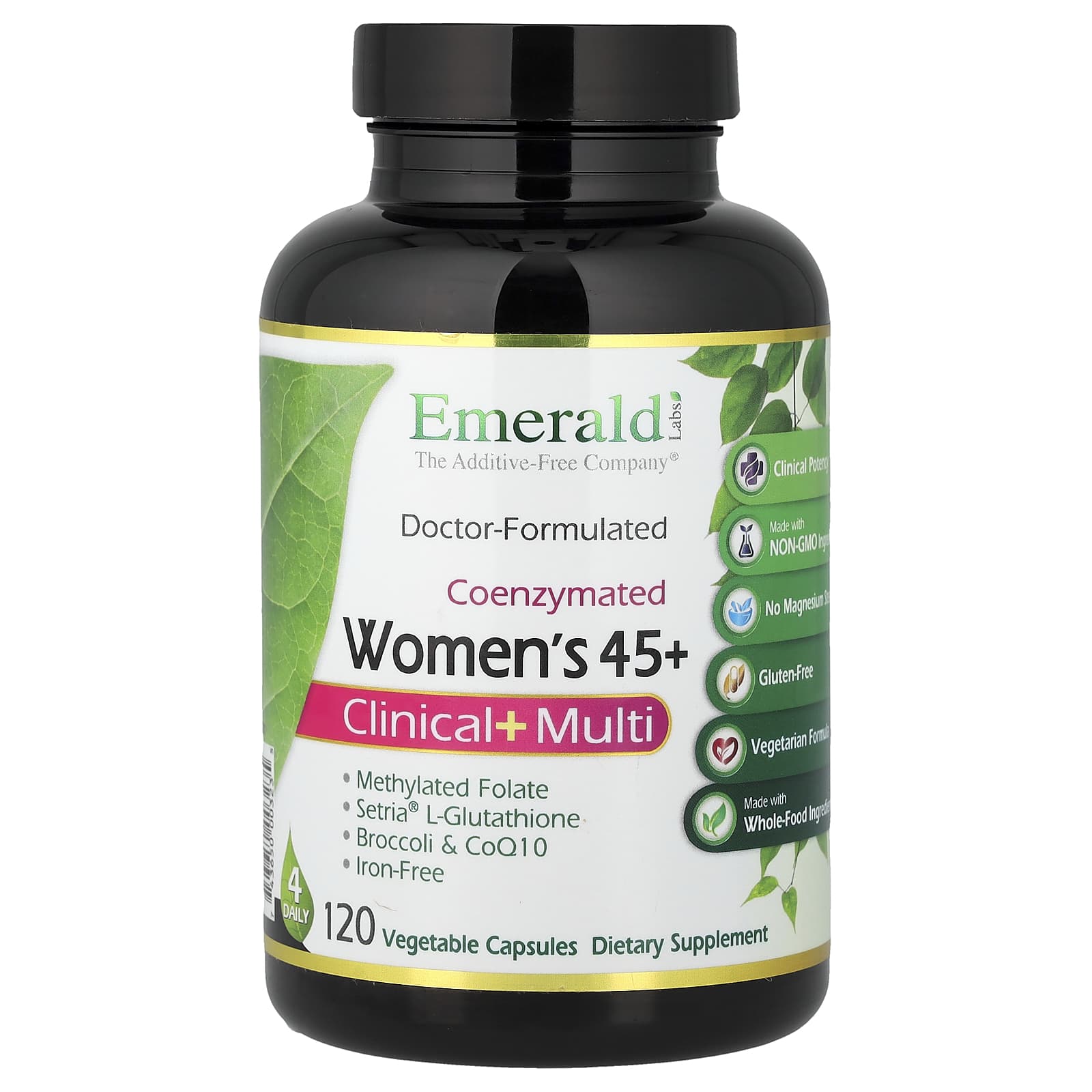 Emerald Laboratories Coenzymated Women's 45+, Clinical + Multi, 120 Vegetable Caps — Tunisie