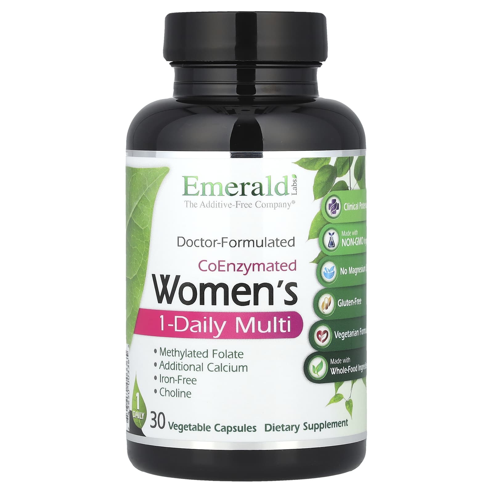 Emerald Laboratories CoEnzymated Women's 1-Daily Multi, 30 Vegetable Capsules — Tunisie